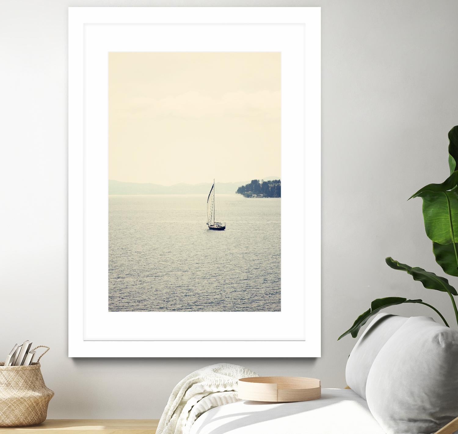 Hazy Sea by Sylvia Coomes on GIANT ART - black nautical