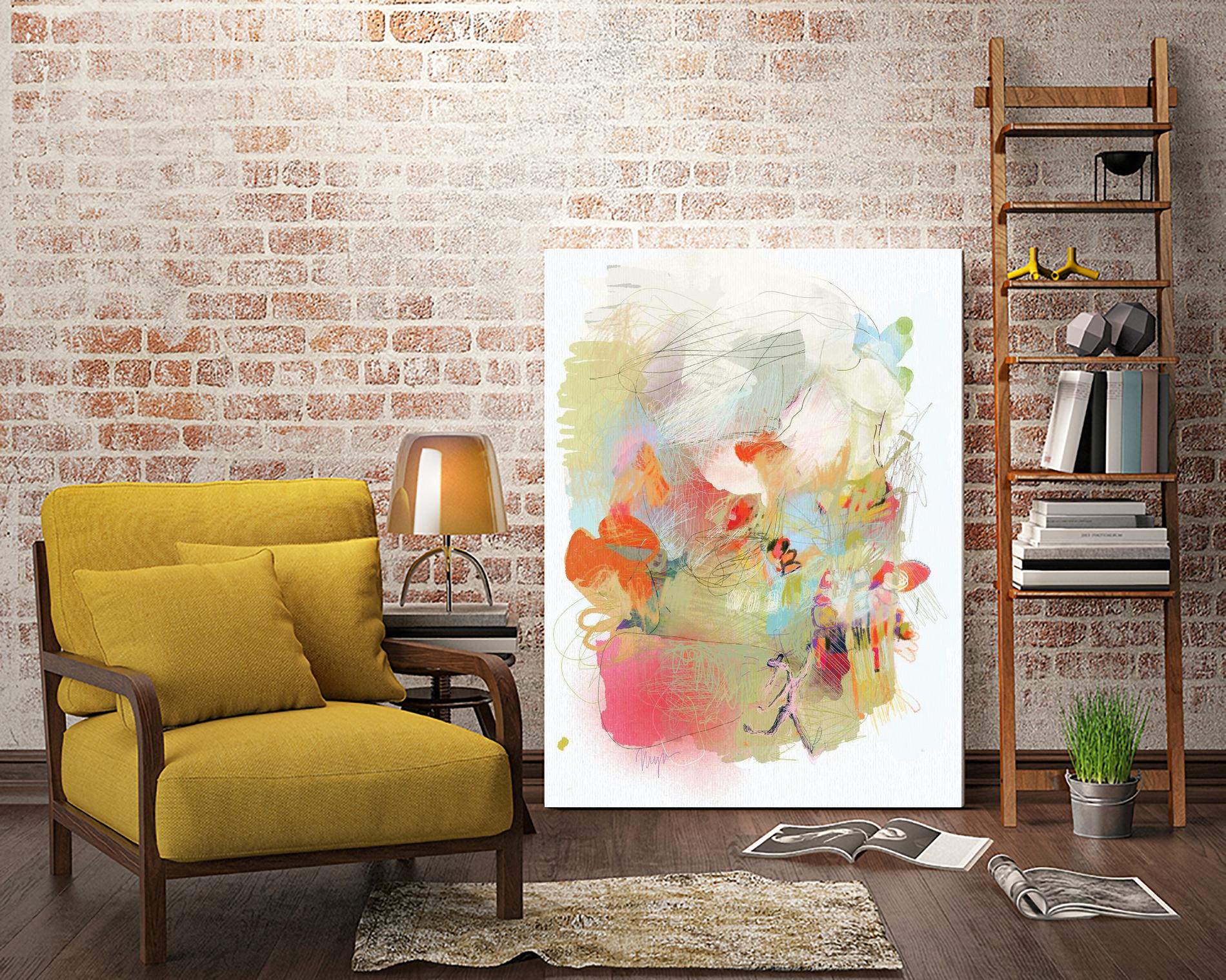 Accesorios para el II by A. Vega on GIANT ART - beige bathroom