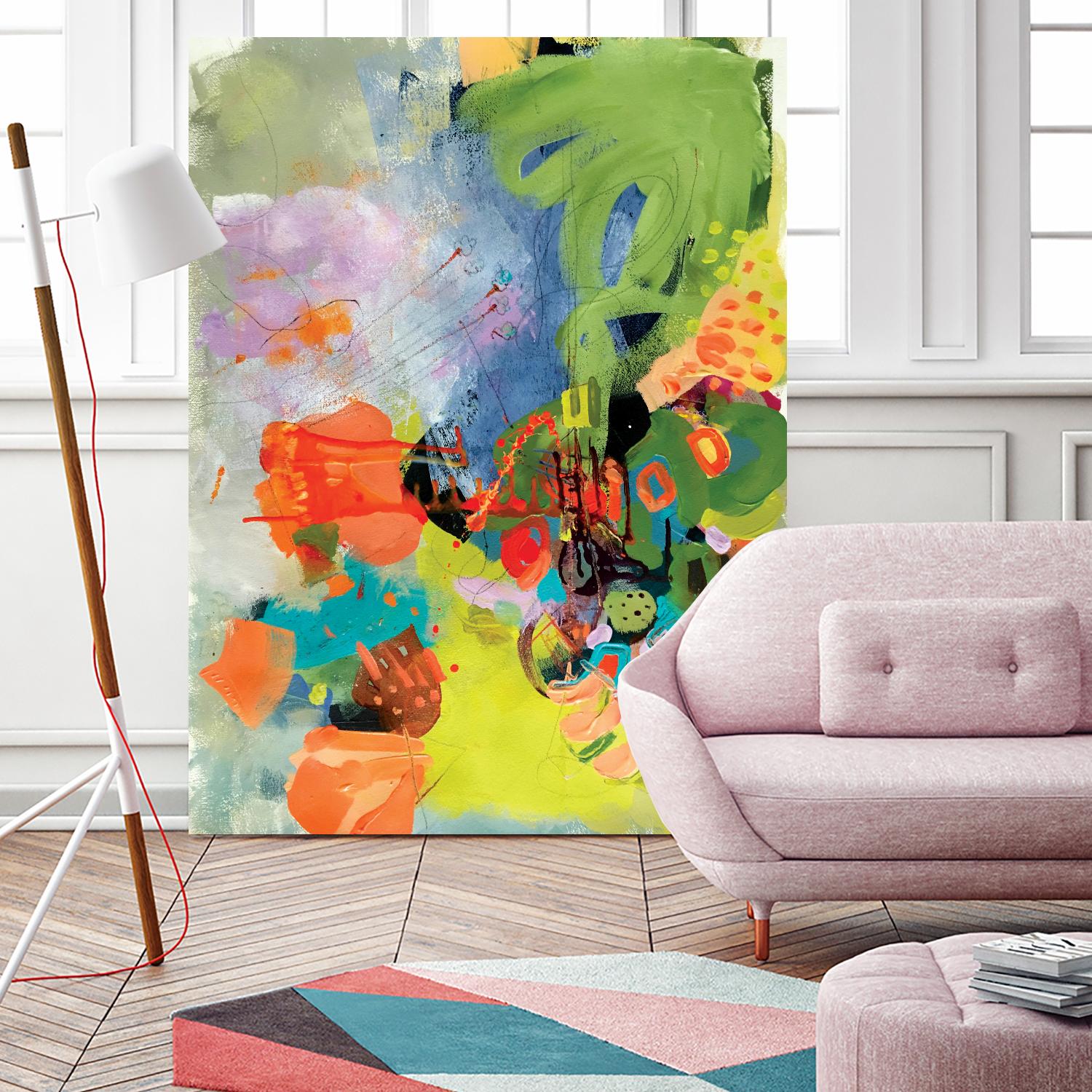 Pina-Ananas by A. Vega on GIANT ART - green floral