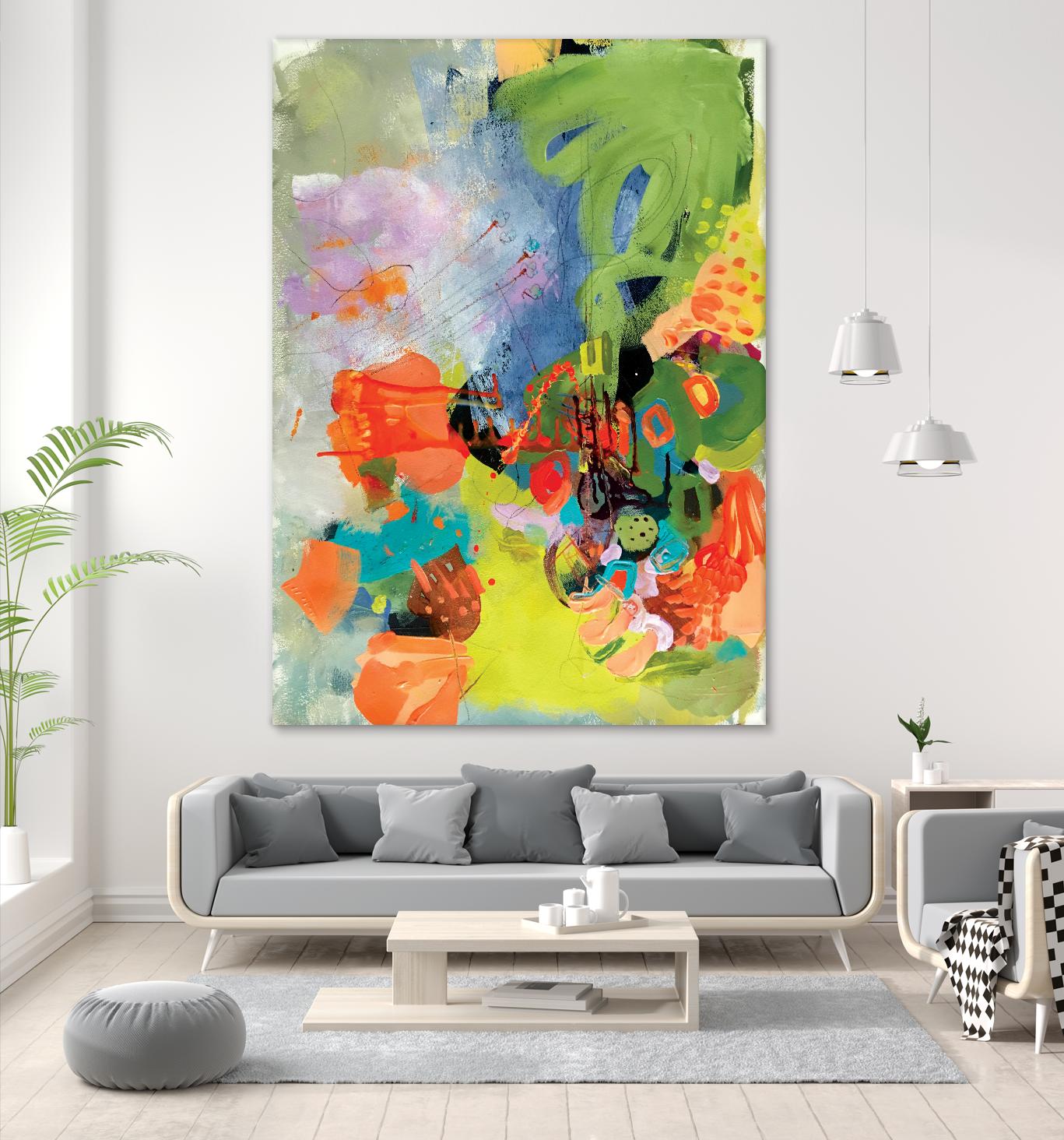 Pina-Ananas by A. Vega on GIANT ART - green floral