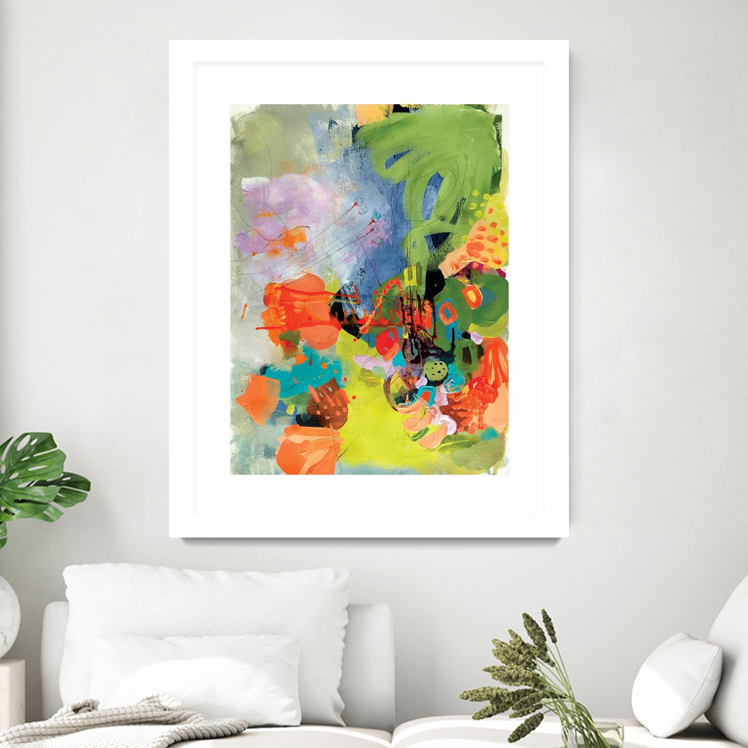 Pina-Ananas by A. Vega on GIANT ART - green floral