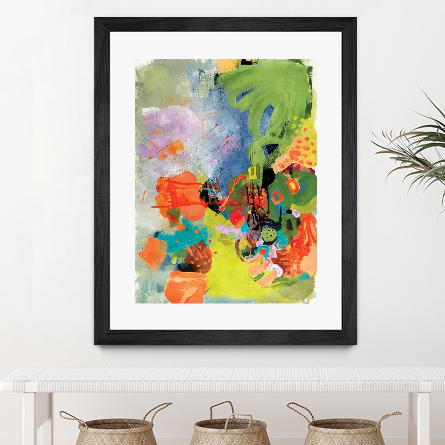 Pina-Ananas by A. Vega on GIANT ART - green floral