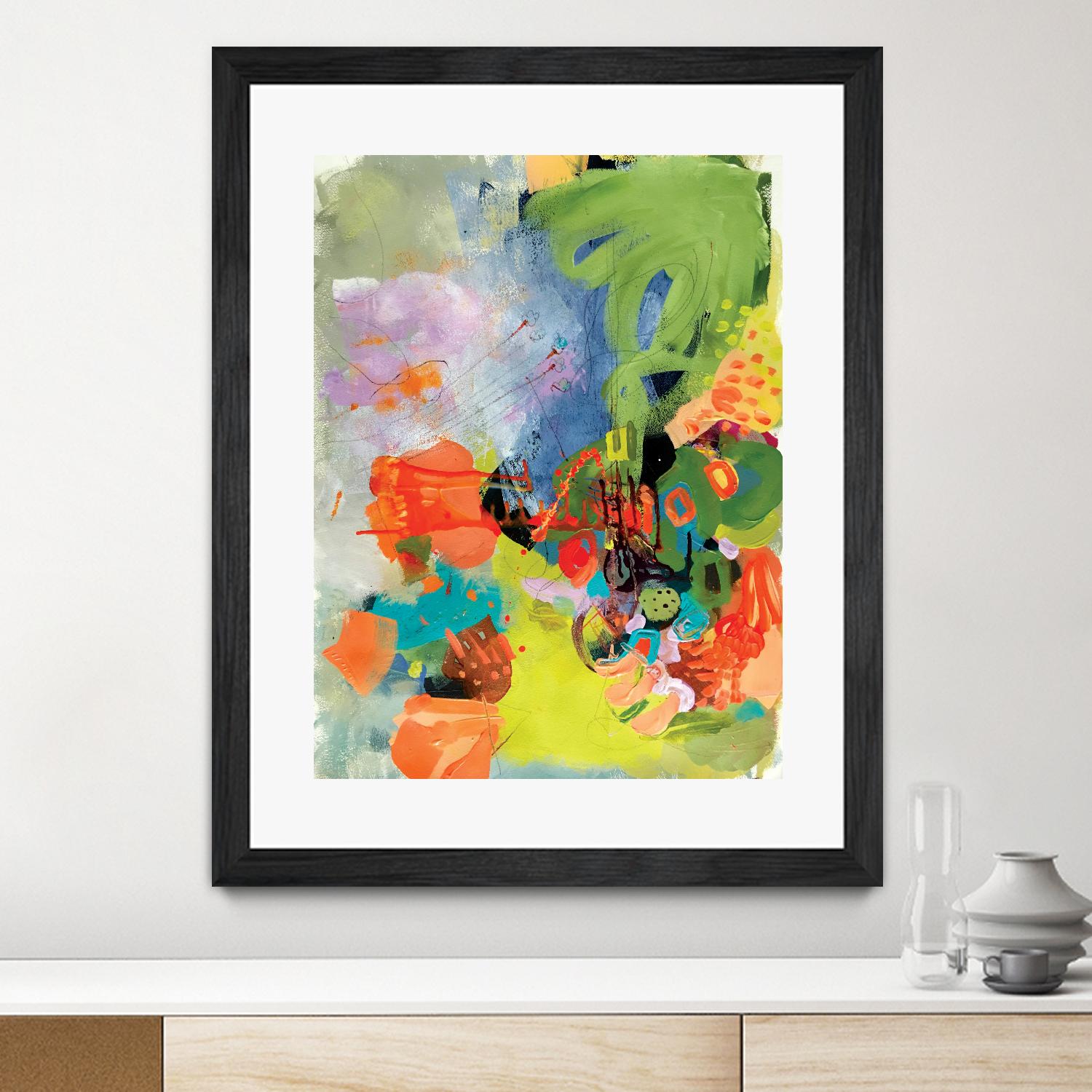 Pina-Ananas by A. Vega on GIANT ART - green floral