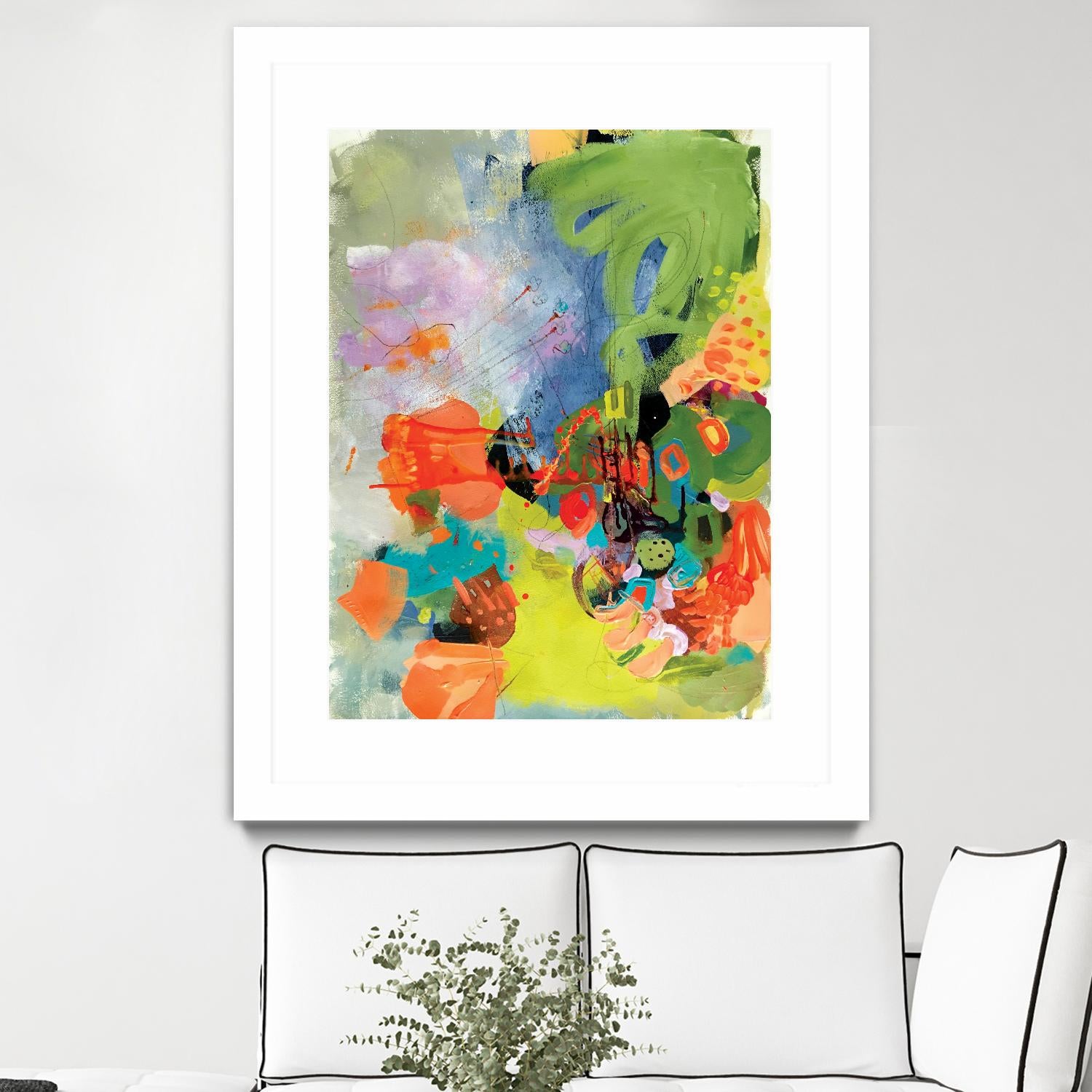 Pina-Ananas by A. Vega on GIANT ART - green floral