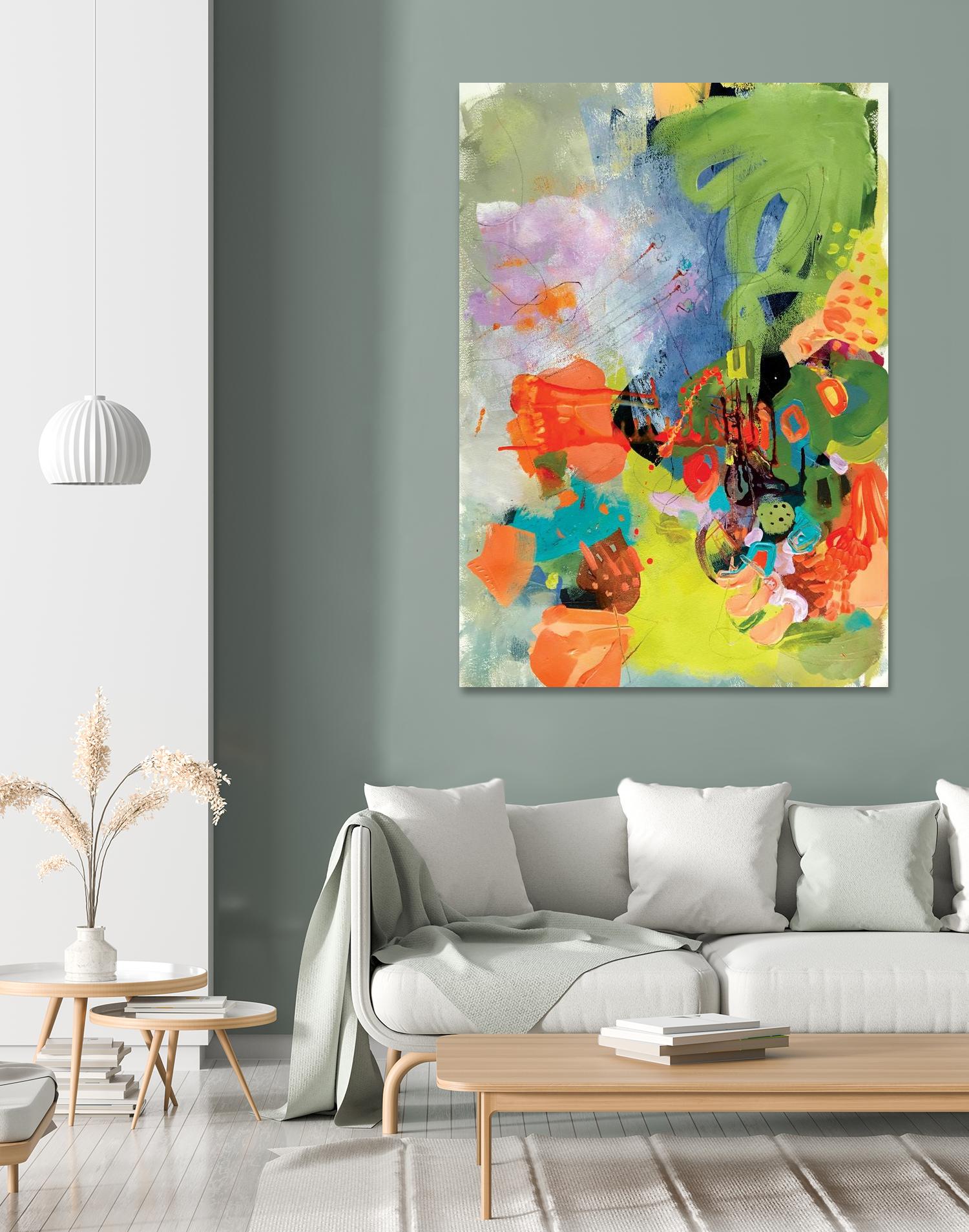 Pina-Ananas by A. Vega on GIANT ART - green floral