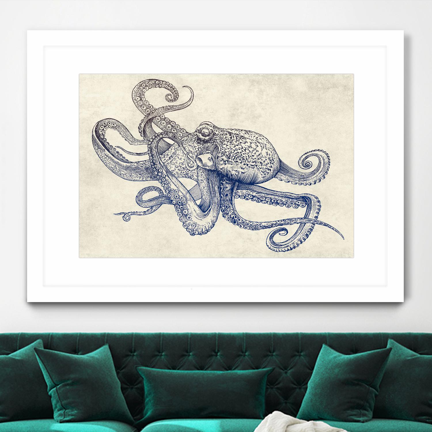 Octoflow by Rachel Caldwell on GIANT ART - multicolor urban/pop surrealism; animals