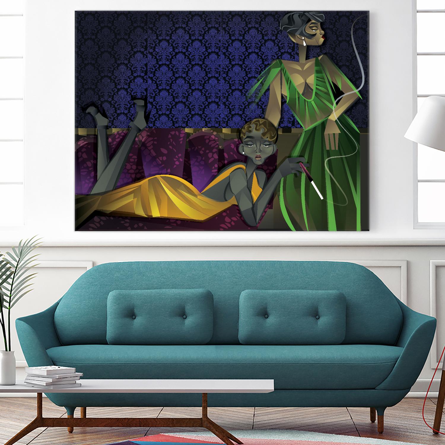 Light House II by A. Vega on GIANT ART - grey sea scene