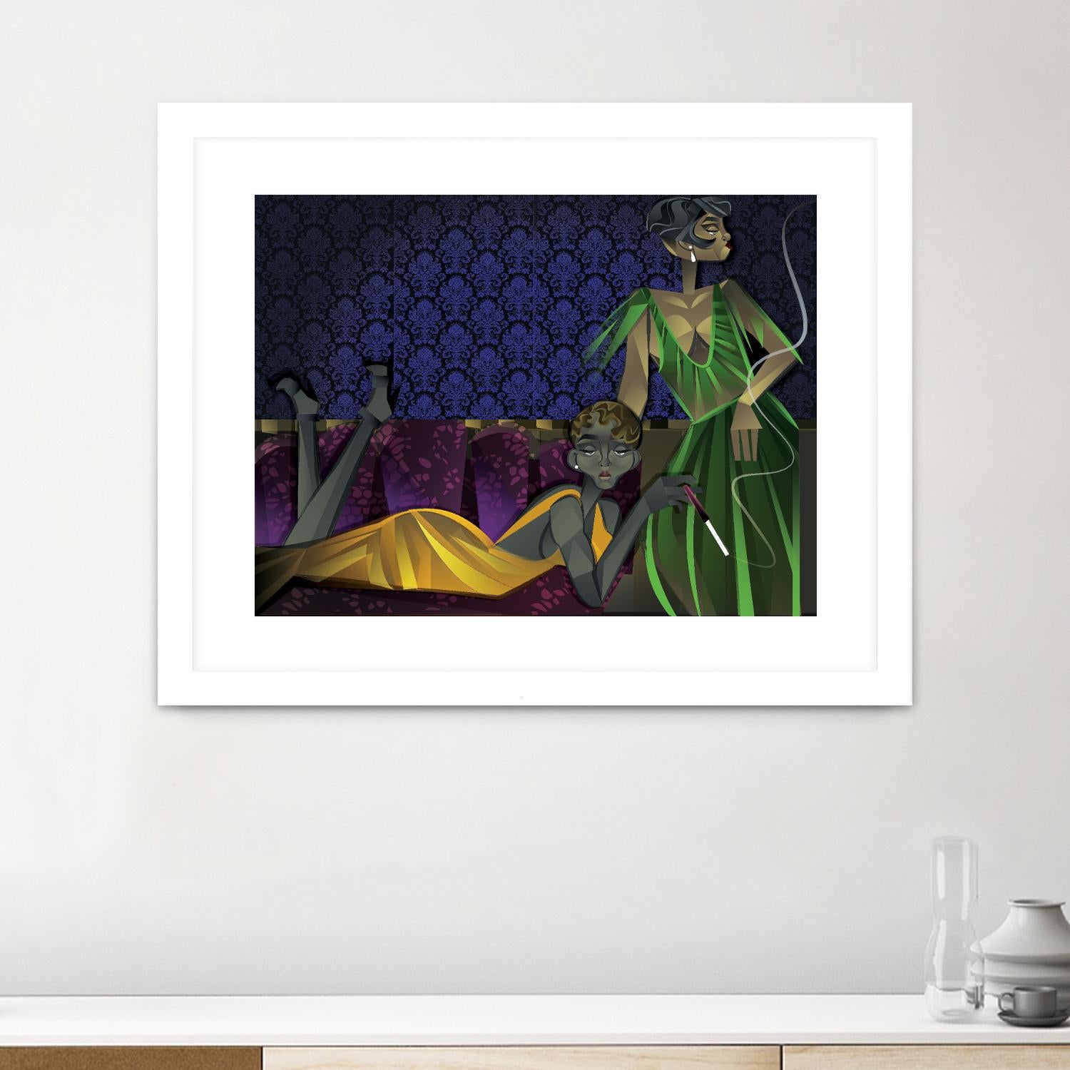 Light House II by A. Vega on GIANT ART - grey sea scene