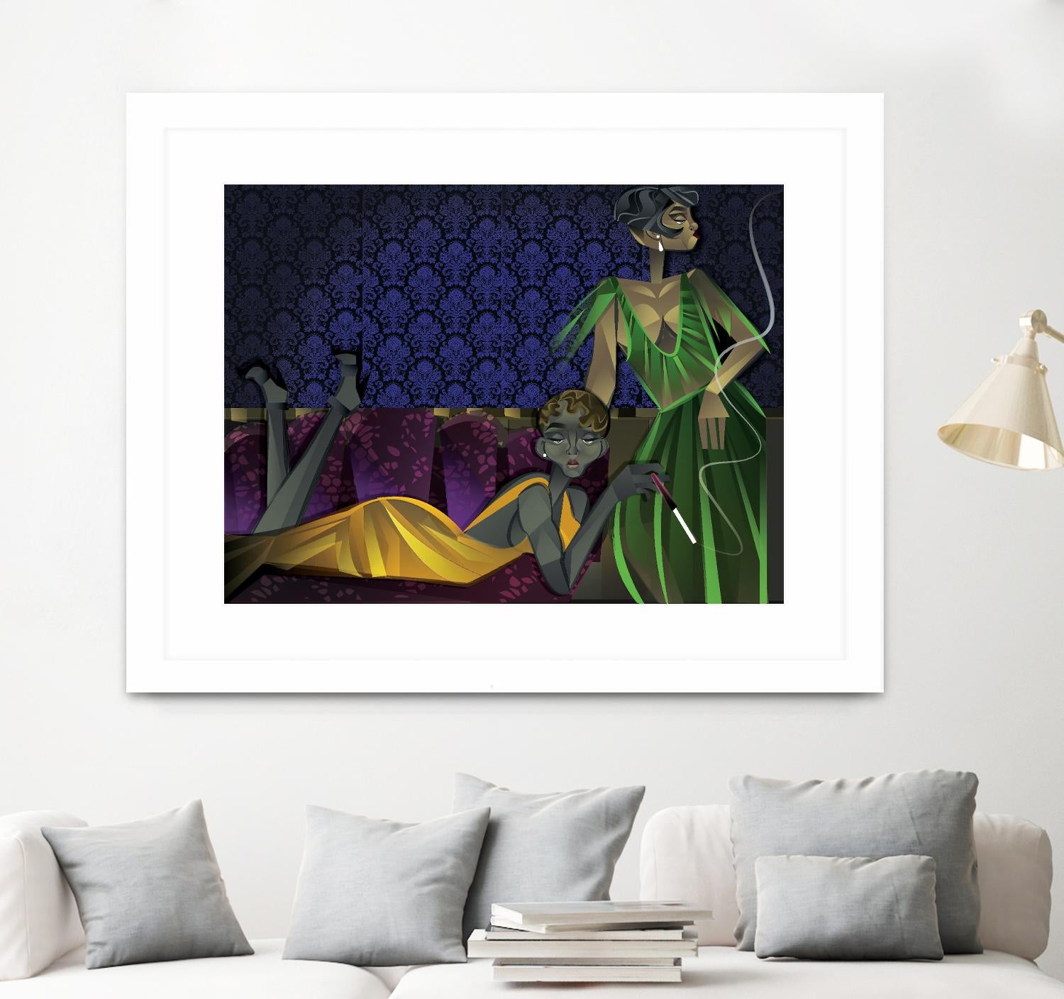 Light House II by A. Vega on GIANT ART - grey sea scene