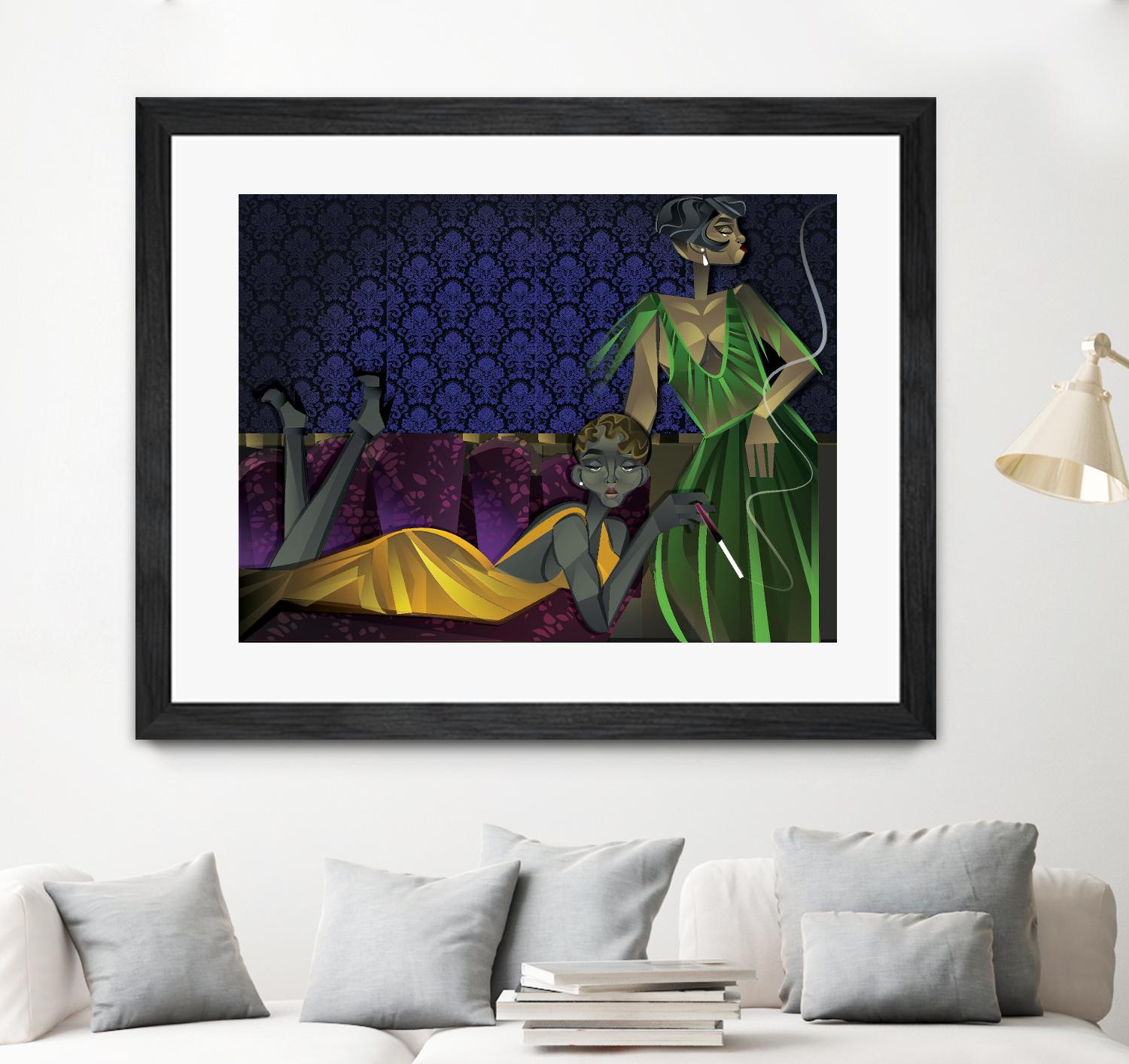 Light House II by A. Vega on GIANT ART - grey sea scene