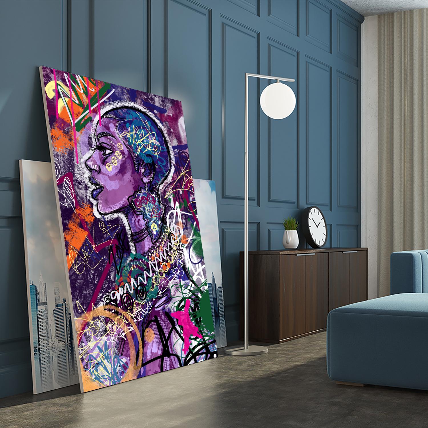 Sea Start by A. Vega on GIANT ART - orange bathroom