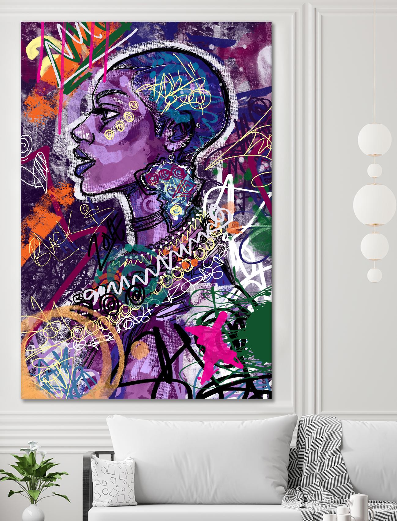 Sea Start by A. Vega on GIANT ART - orange bathroom