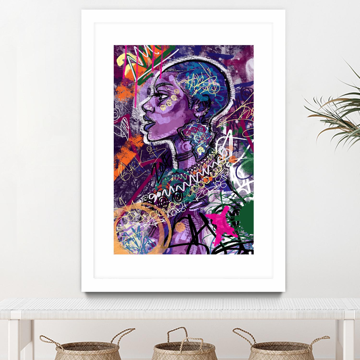 Sea Start by A. Vega on GIANT ART - orange bathroom