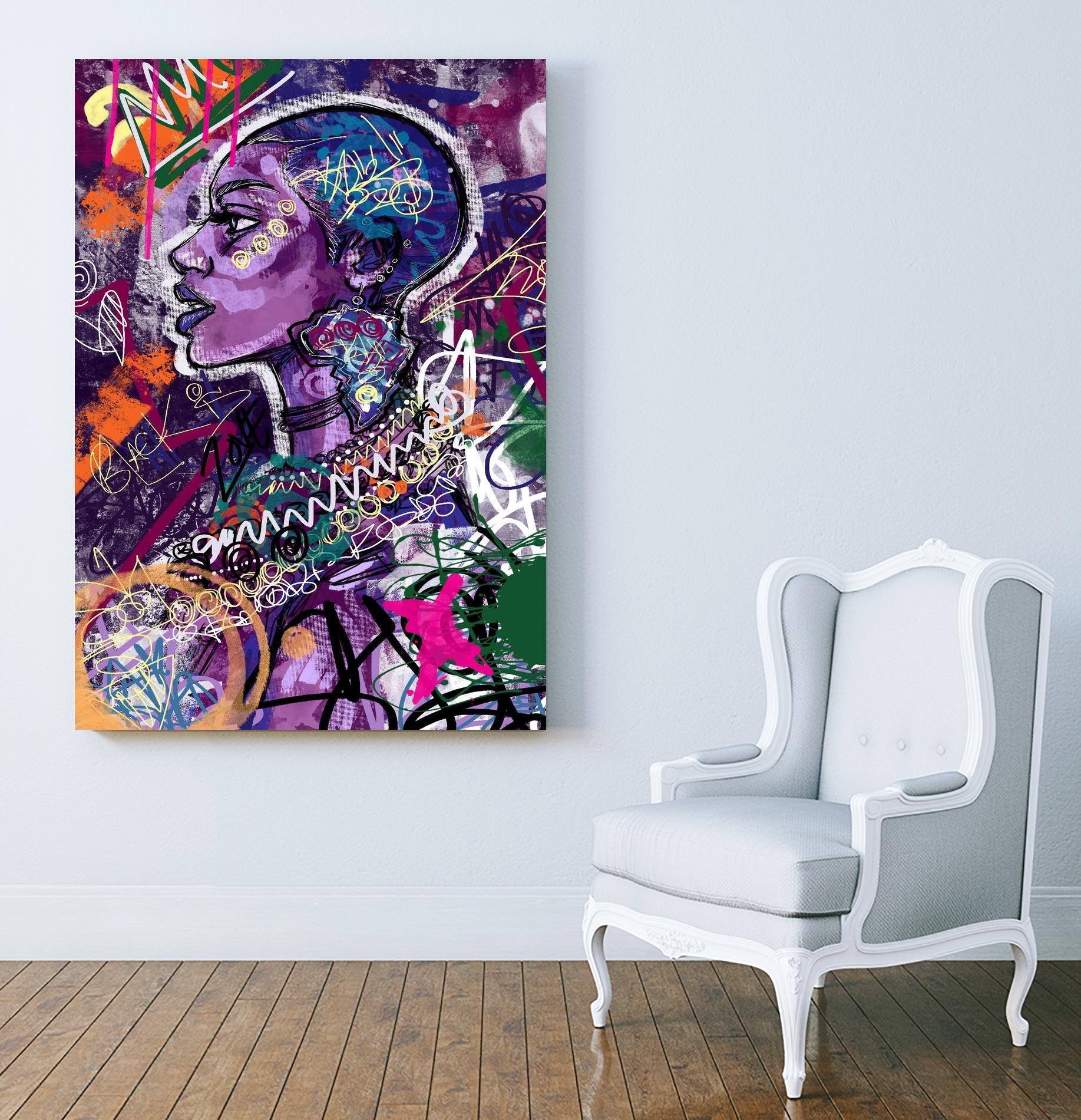 Sea Start by A. Vega on GIANT ART - orange bathroom