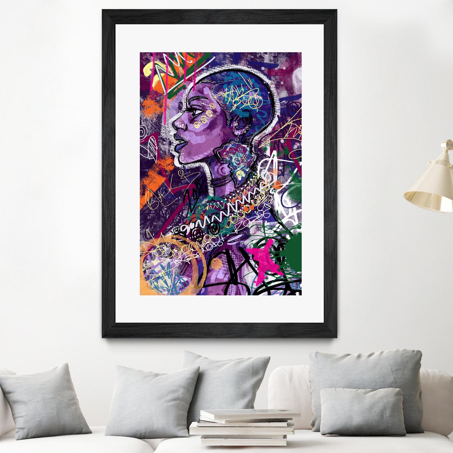 Sea Start by A. Vega on GIANT ART - orange bathroom