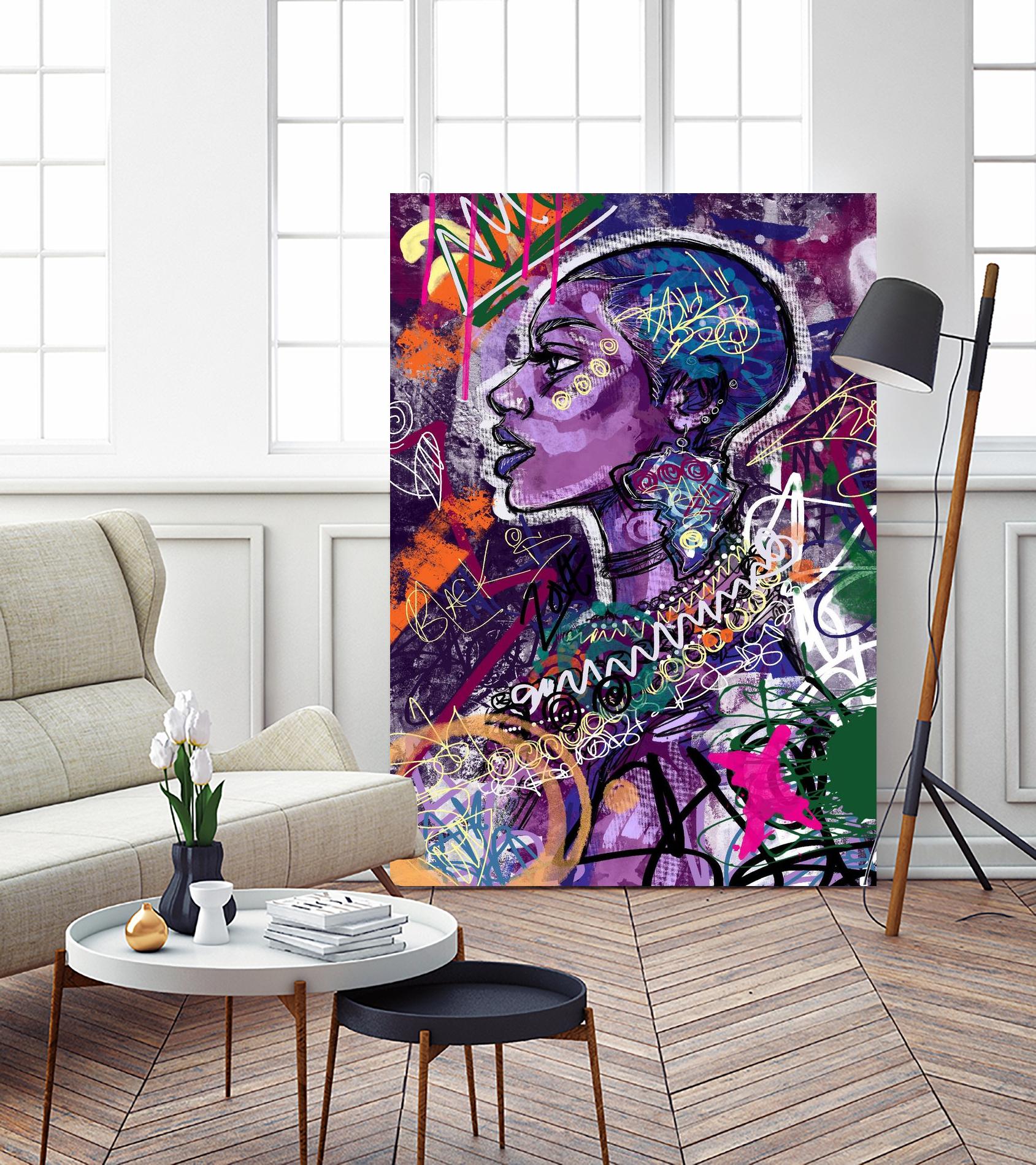 Sea Start by A. Vega on GIANT ART - orange bathroom