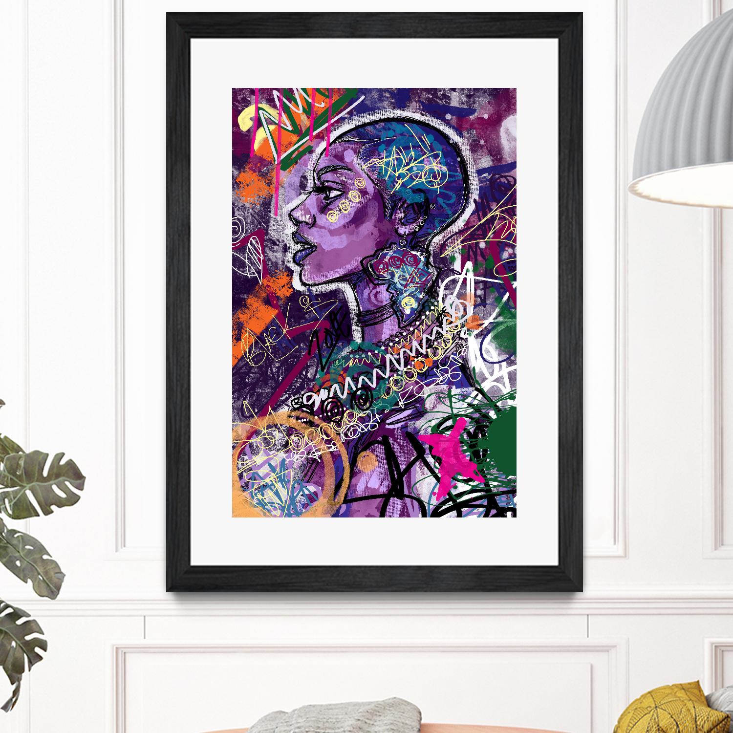 Sea Start by A. Vega on GIANT ART - orange bathroom