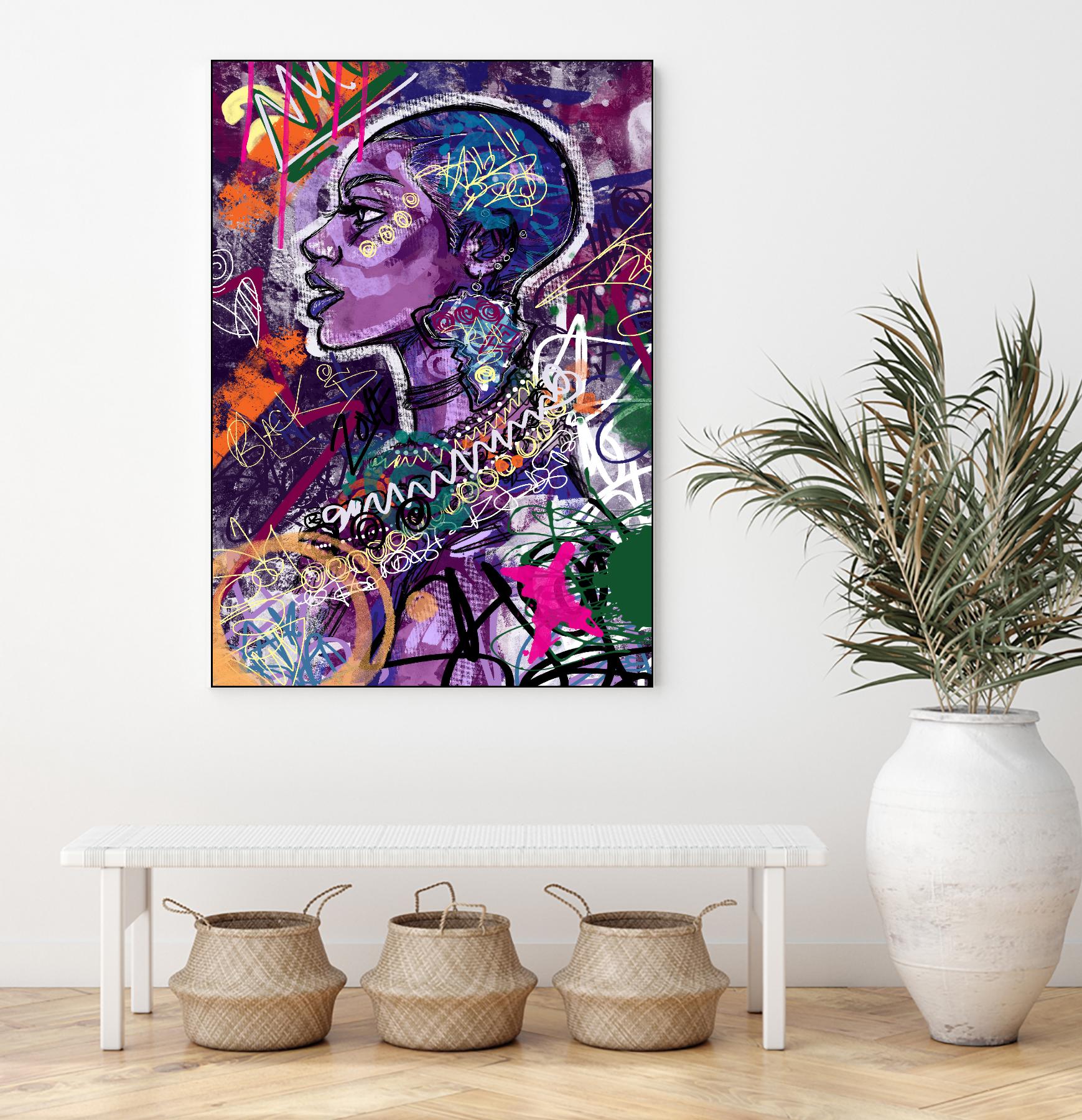 Sea Start by A. Vega on GIANT ART - orange bathroom