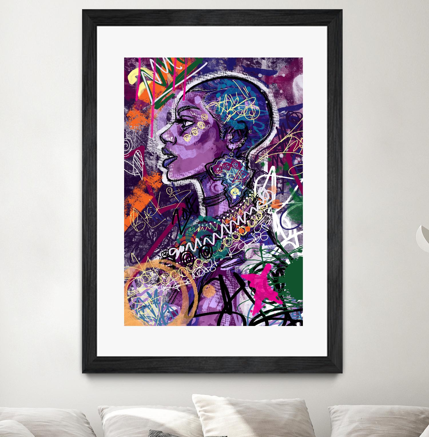 Sea Start by A. Vega on GIANT ART - orange bathroom