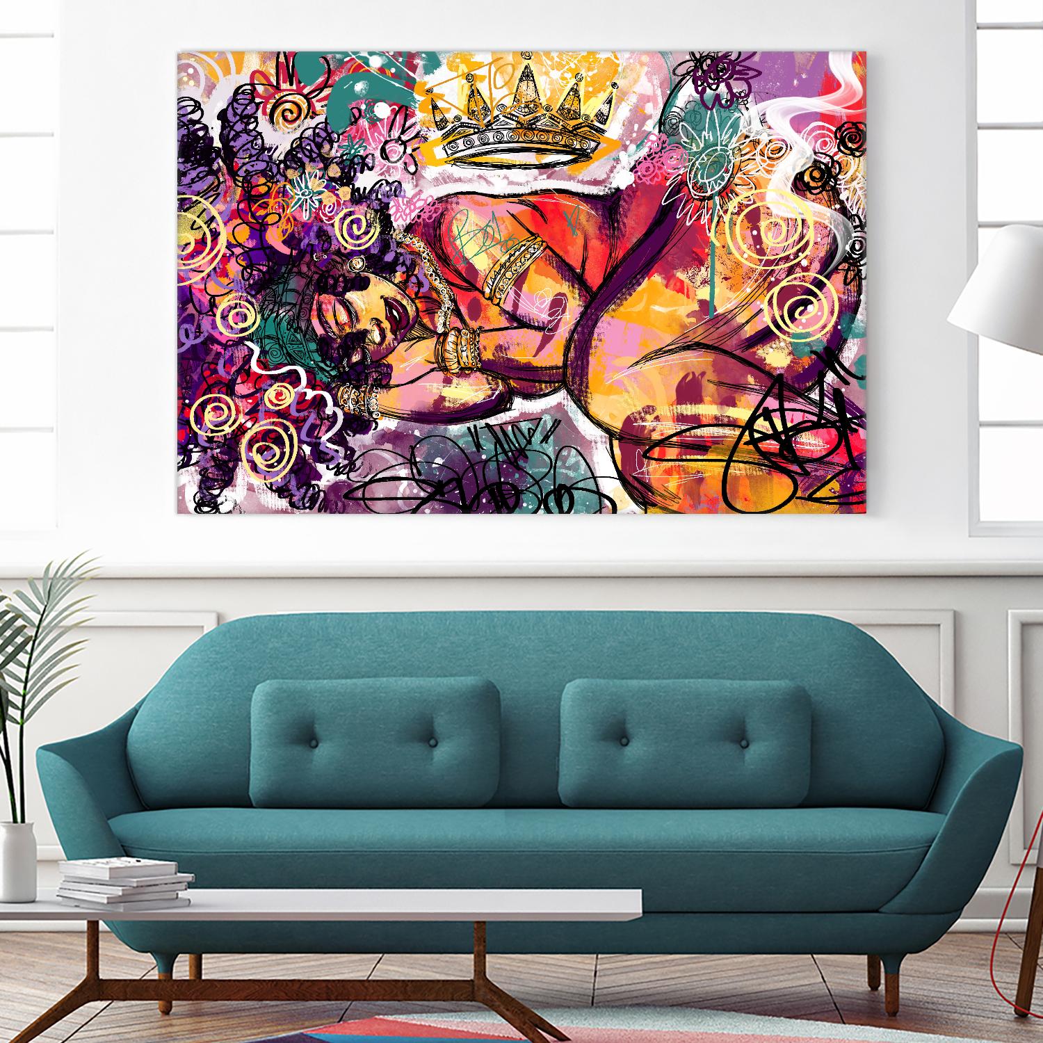 Radiance by Justin Copeland on GIANT ART - multicolor ethnic; figurative; contemporary