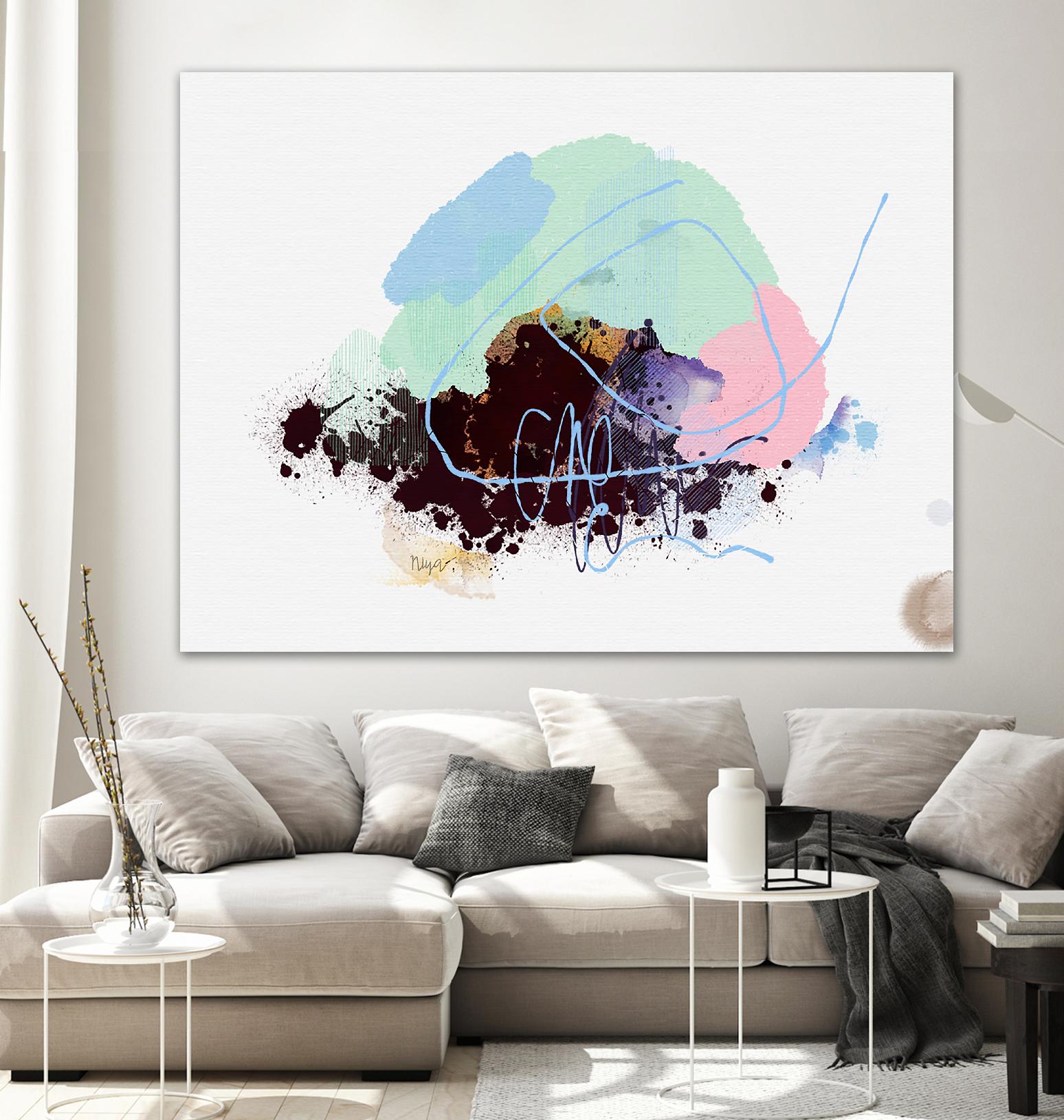 Bouquet Azucenas I by A. Vega on GIANT ART - brown floral