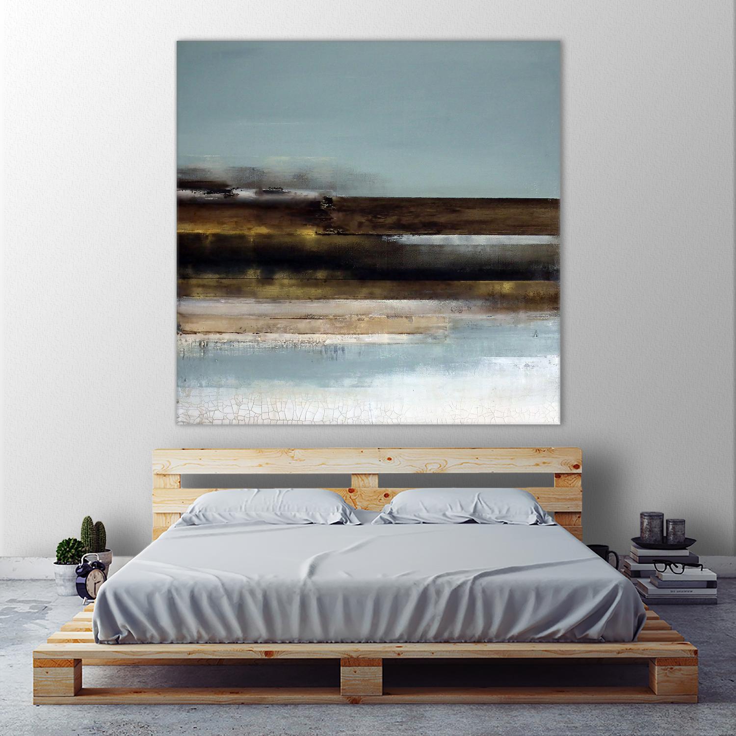 Distant Shore by Susan Cordes on GIANT ART - multi abstracts, contemporary