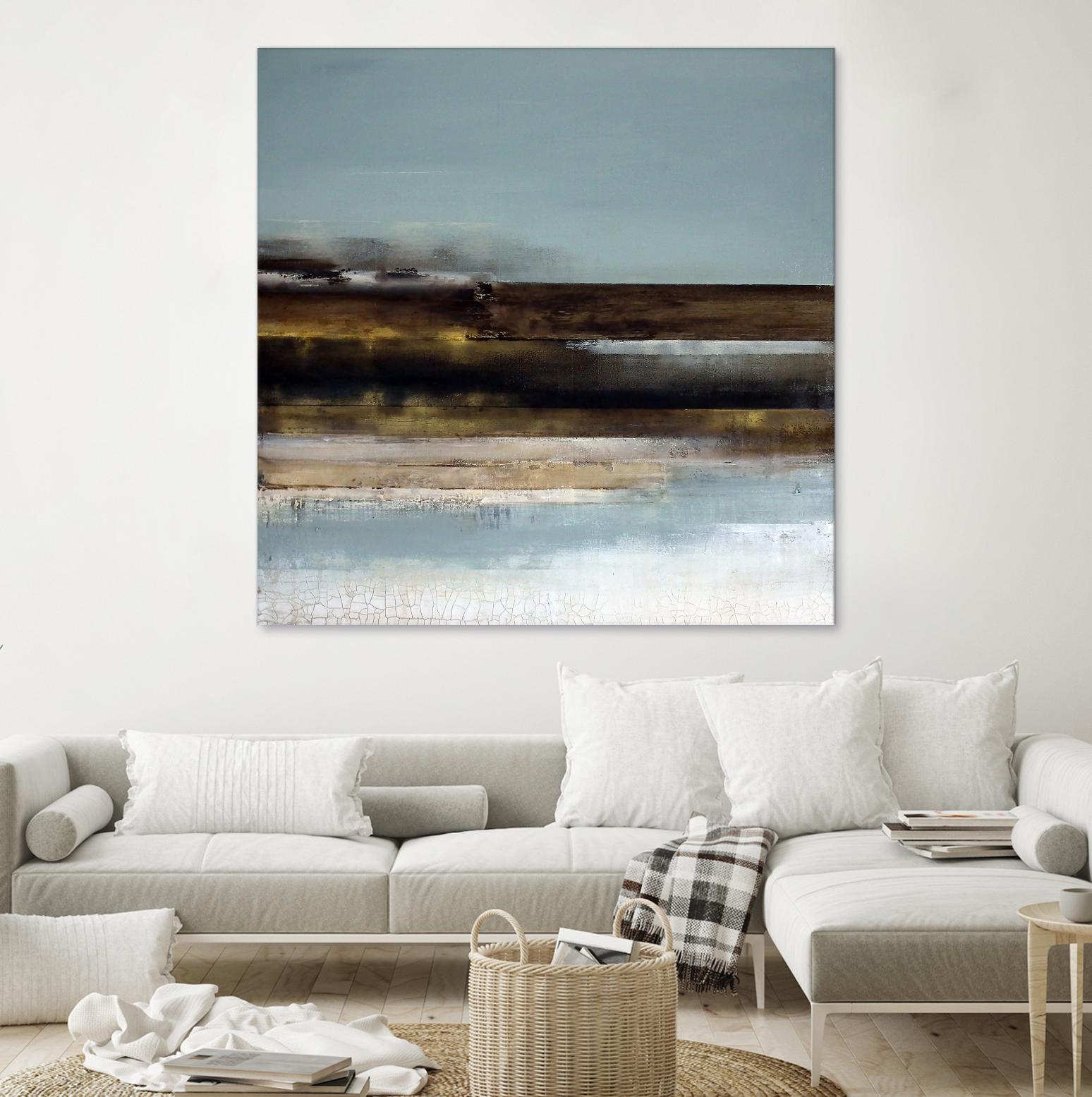 Distant Shore by Susan Cordes on GIANT ART - multi abstracts, contemporary