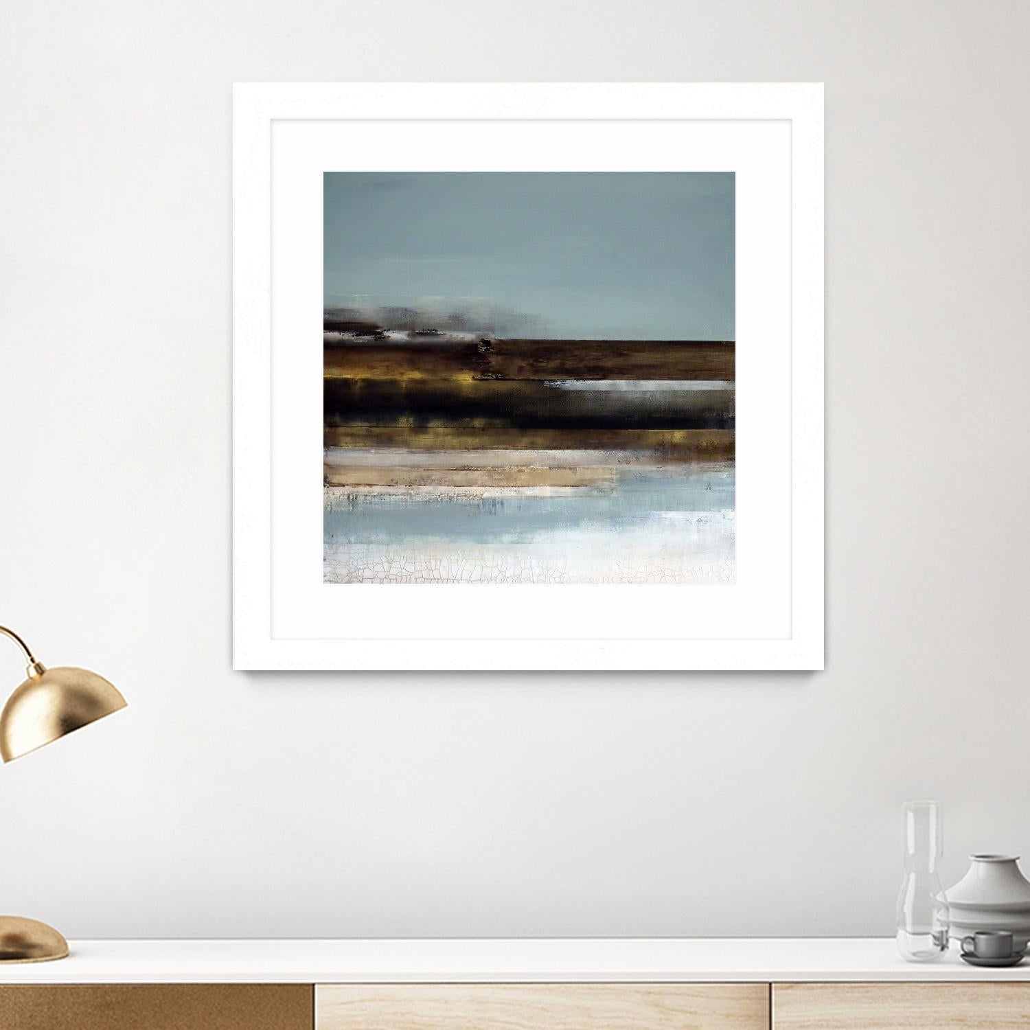 Distant Shore by Susan Cordes on GIANT ART - multi abstracts, contemporary