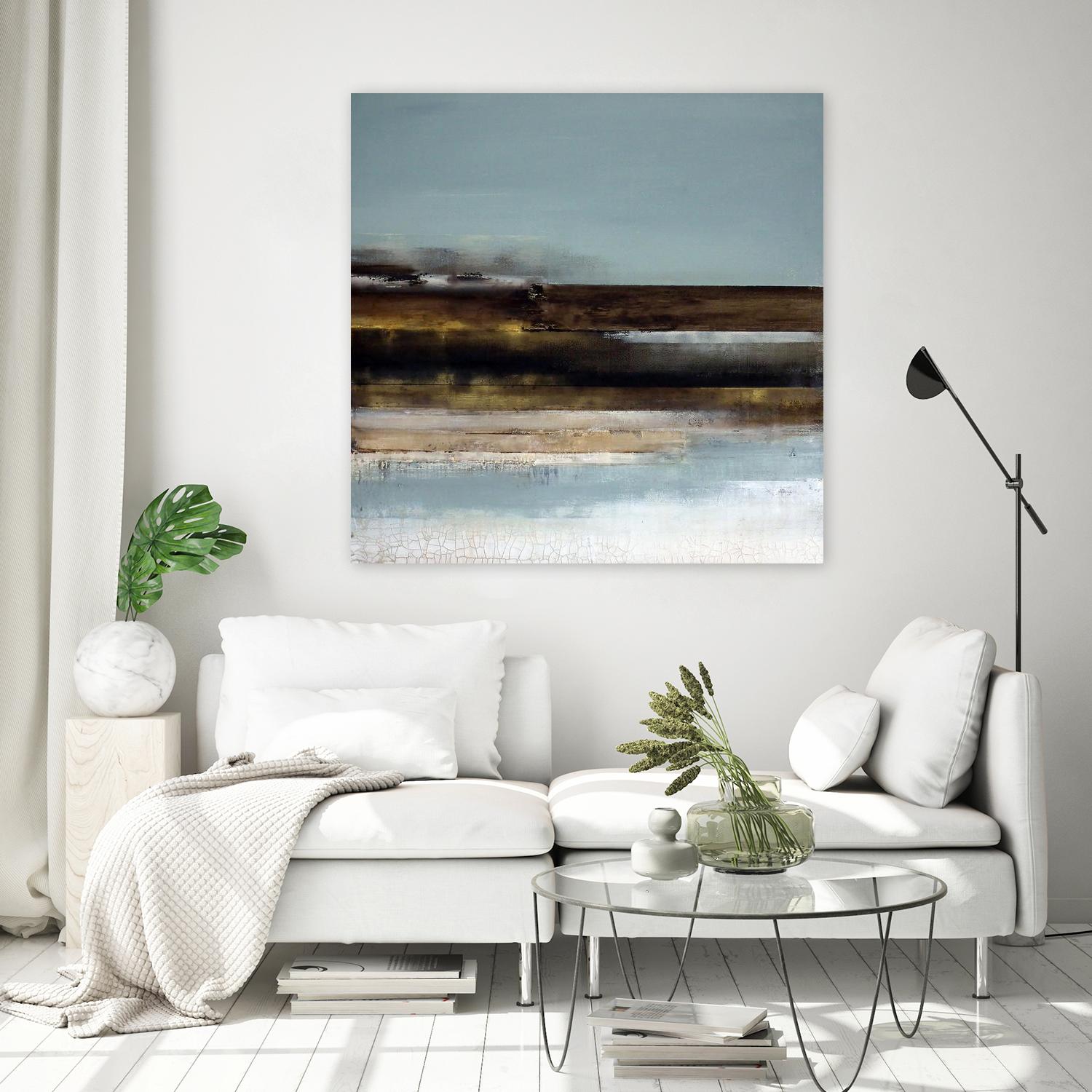Distant Shore by Susan Cordes on GIANT ART - multi abstracts, contemporary