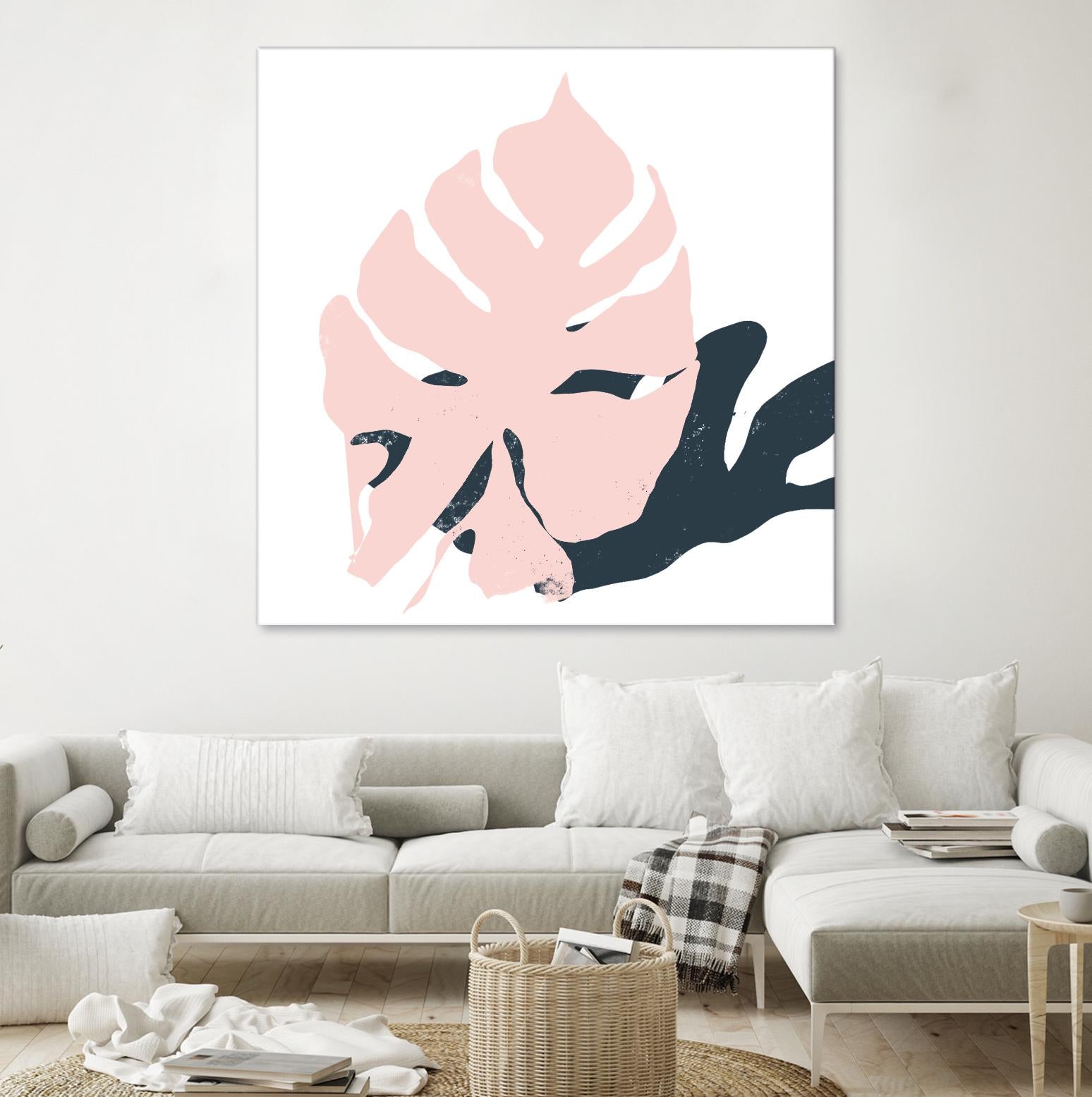 Pink Protector by Niya Christine on GIANT ART - pink contemporary, floral/still life, leaves