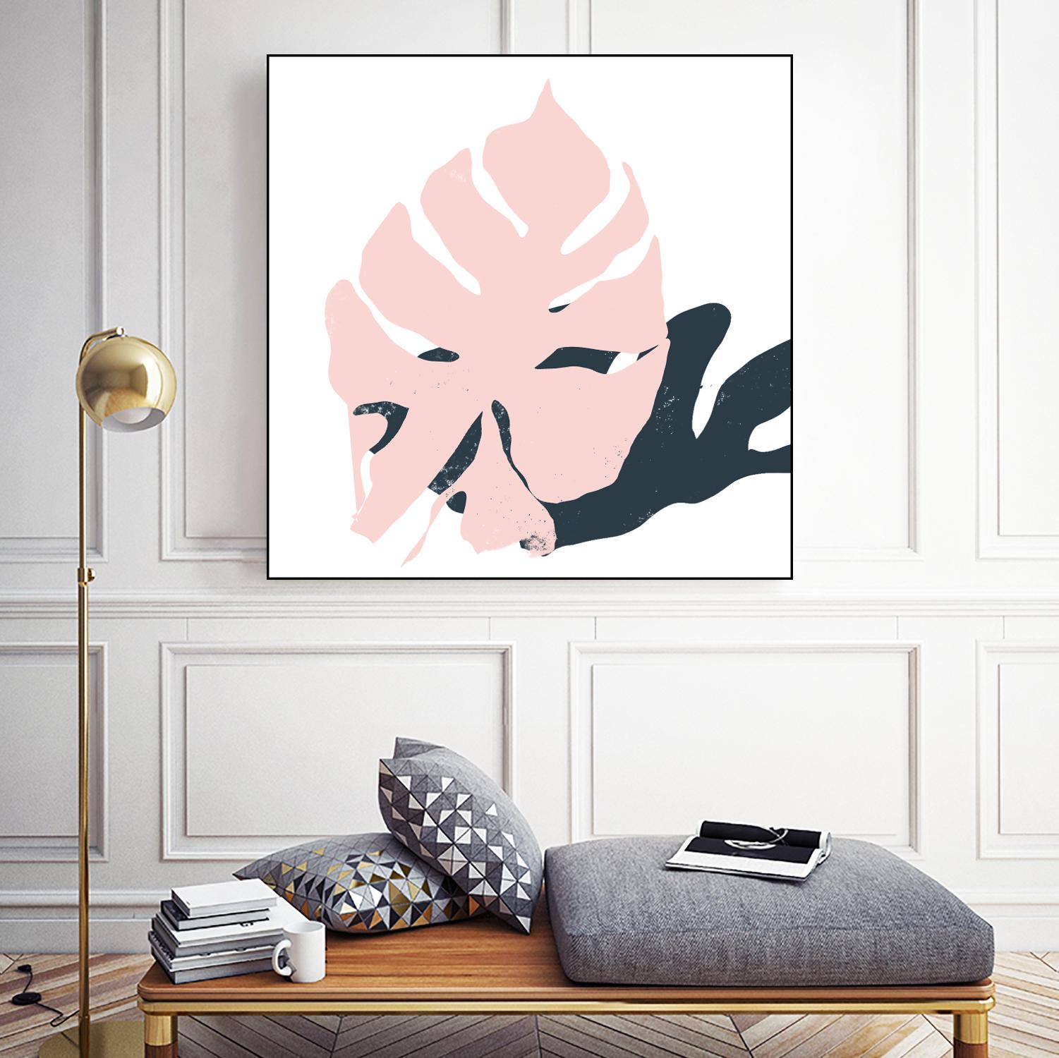 Pink Protector by Niya Christine on GIANT ART - pink contemporary, floral/still life, leaves