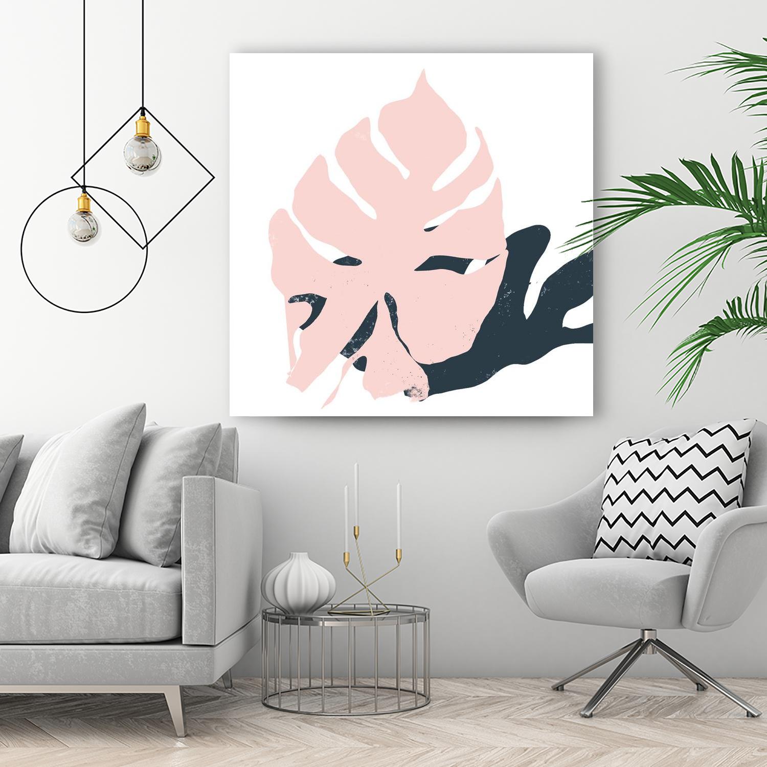 Pink Protector by Niya Christine on GIANT ART - pink contemporary, floral/still life, leaves