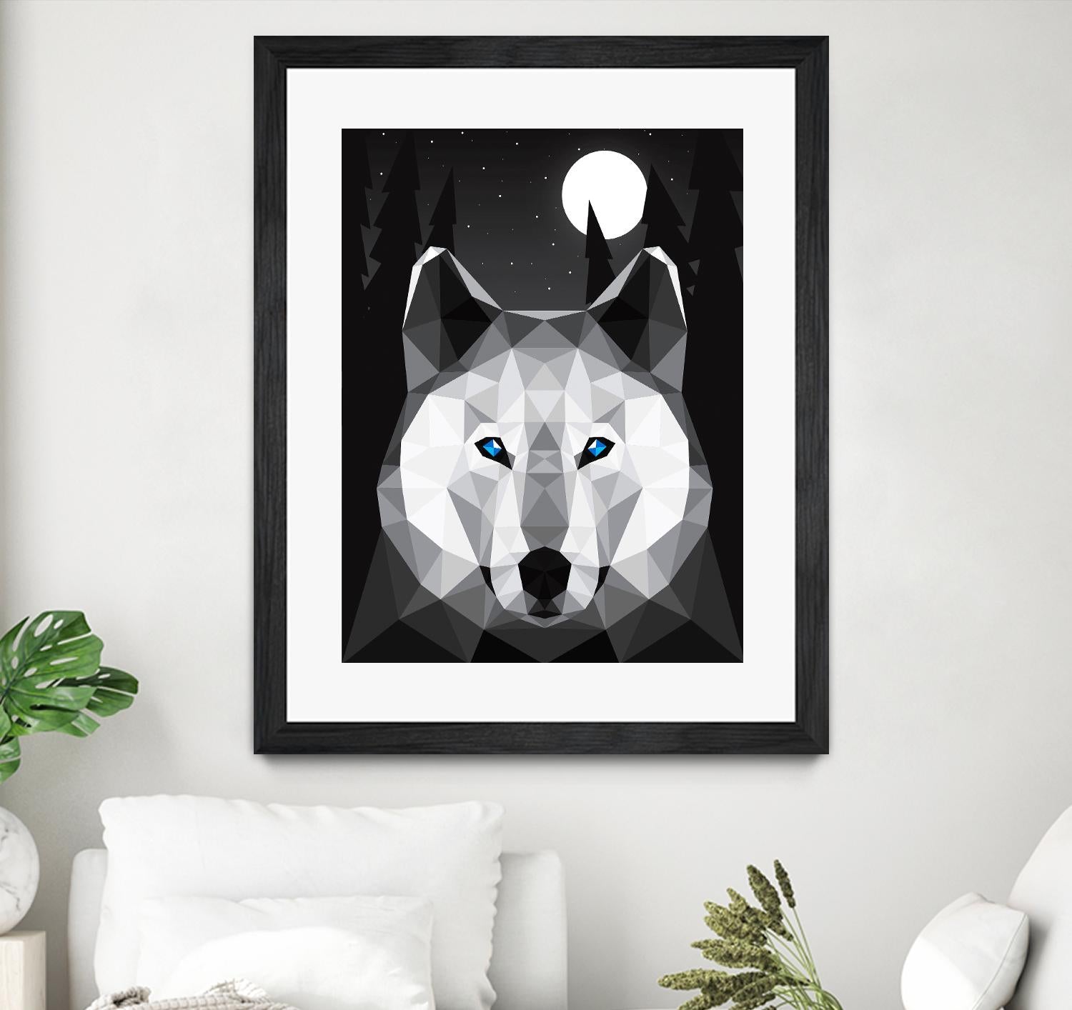 Tundra Wolf by Davies Babies on GIANT ART - multicolor animals; contemporary