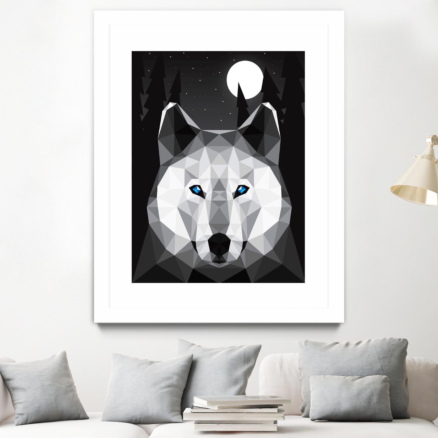 Tundra Wolf by Davies Babies on GIANT ART - multicolor animals; contemporary