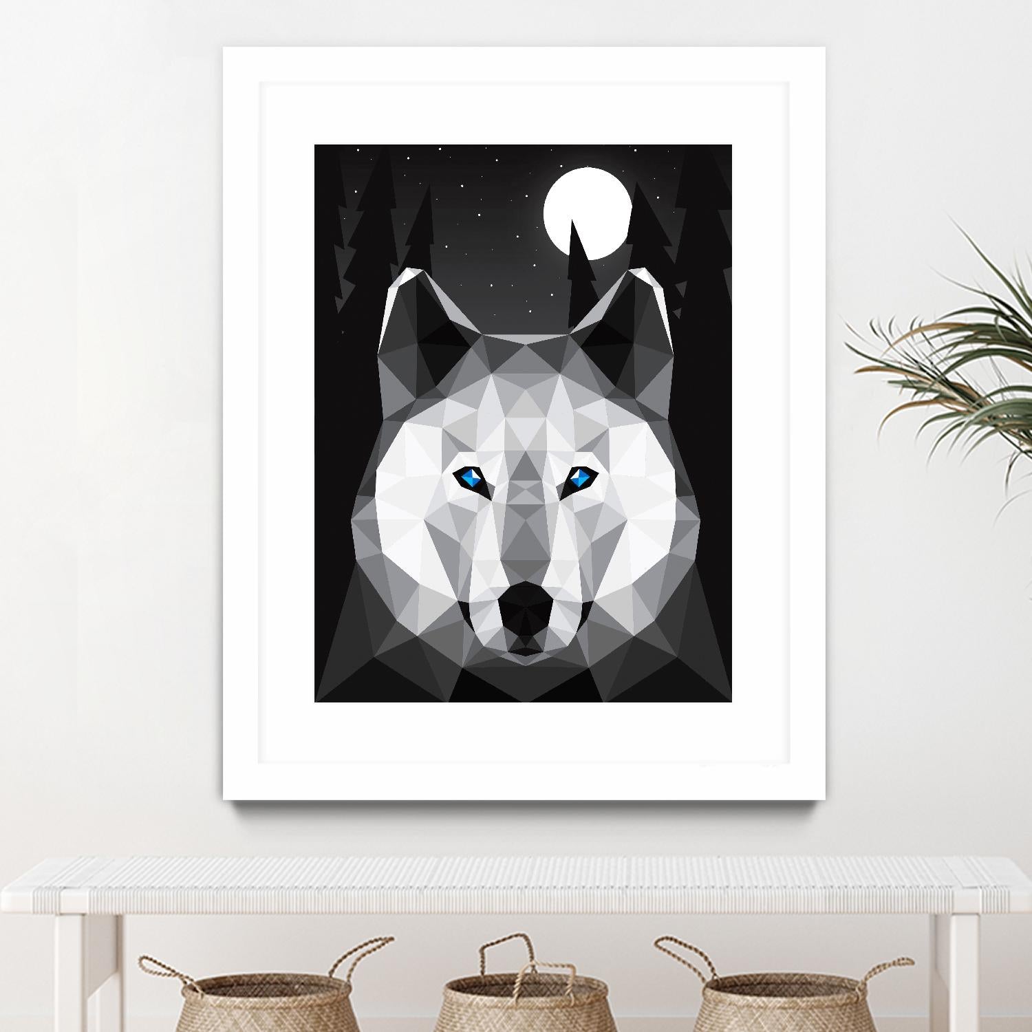 Tundra Wolf by Davies Babies on GIANT ART - multicolor animals; contemporary