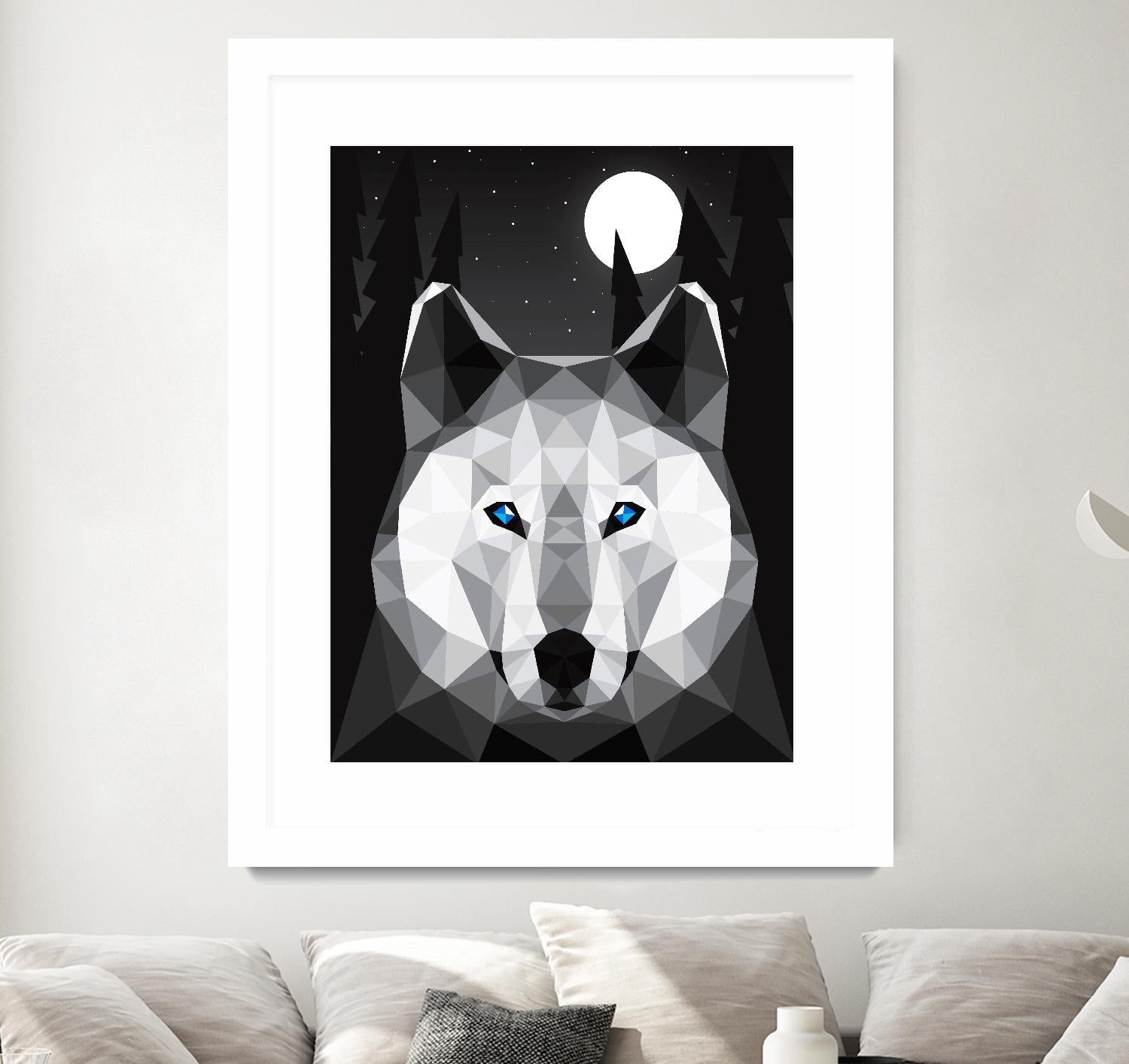 Tundra Wolf by Davies Babies on GIANT ART - multicolor animals; contemporary