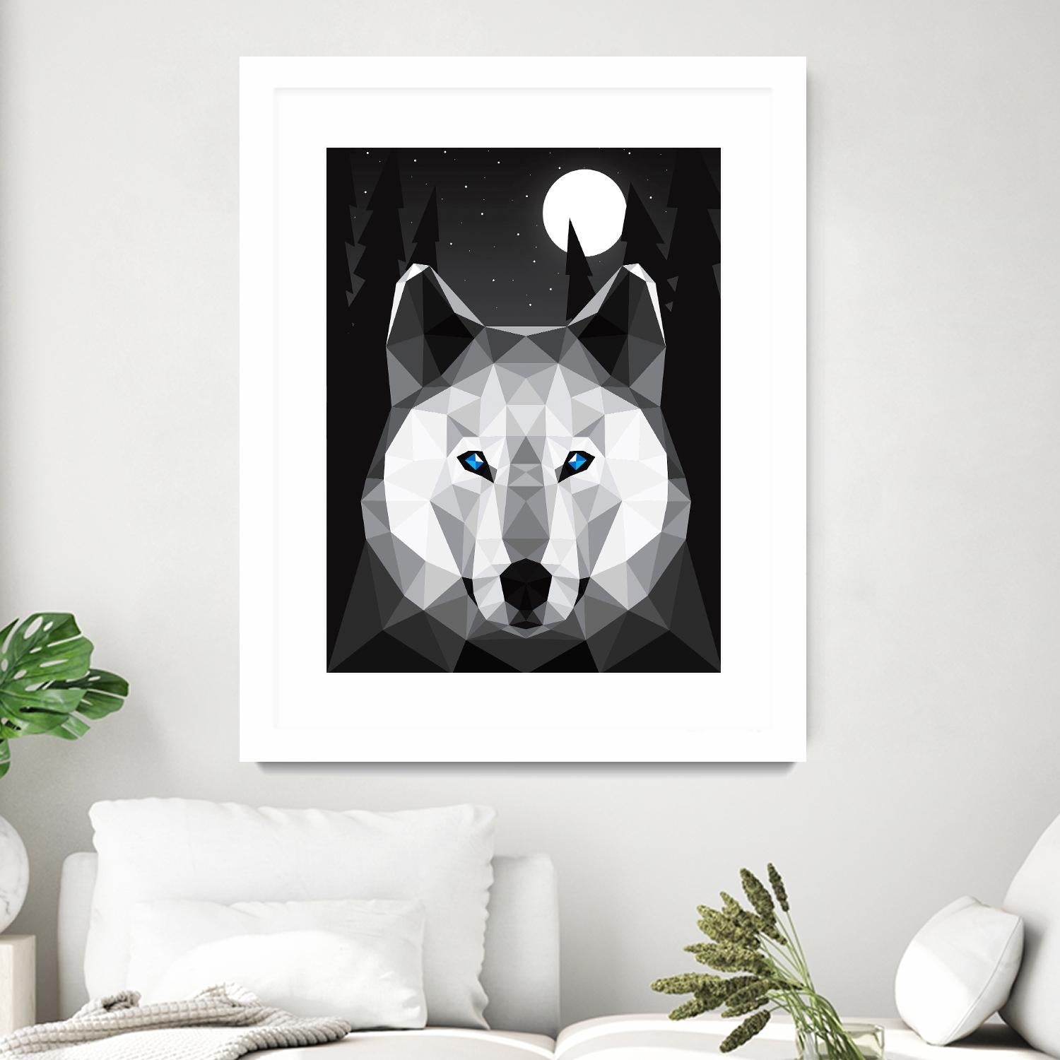 Tundra Wolf by Davies Babies on GIANT ART - multicolor animals; contemporary