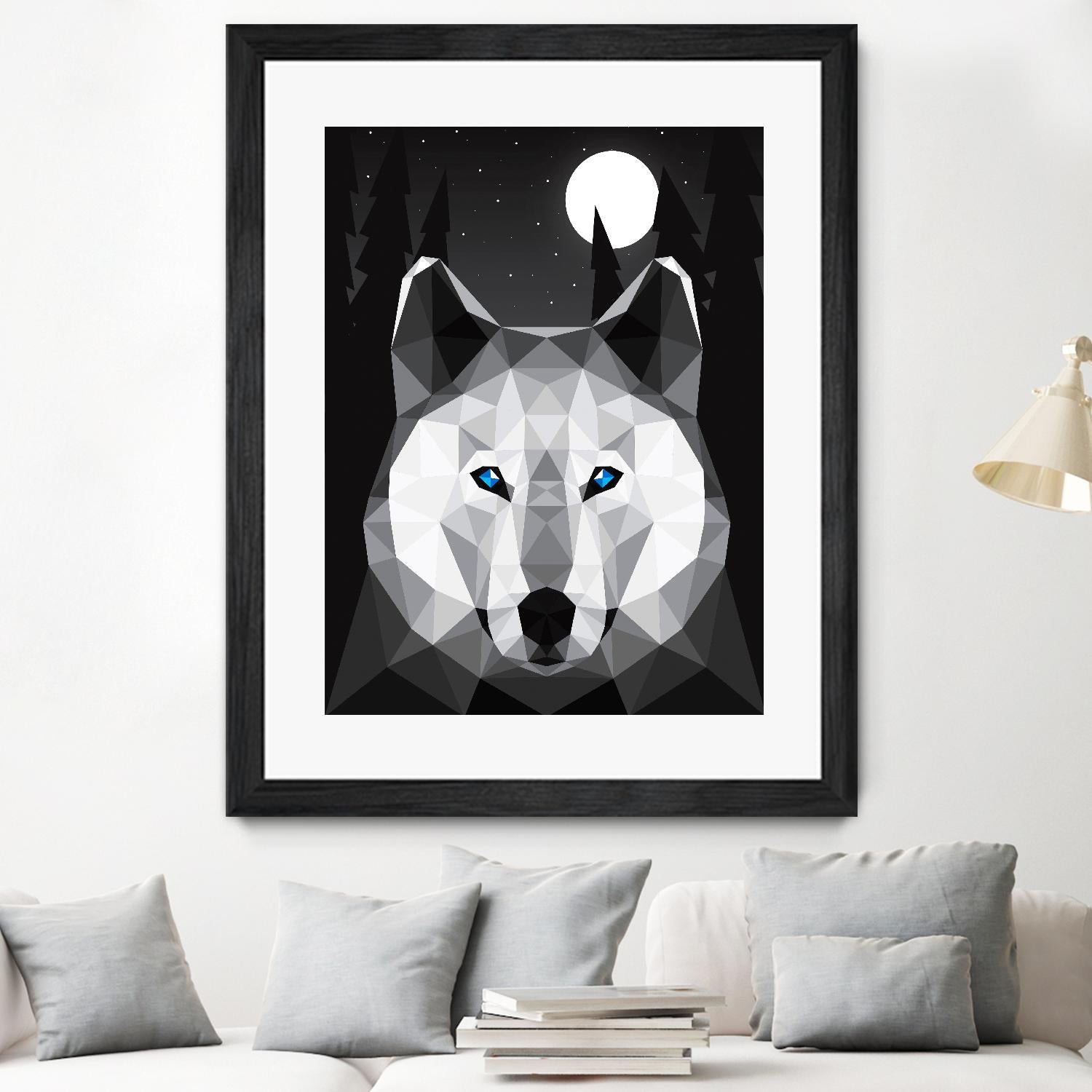 Tundra Wolf by Davies Babies on GIANT ART - multicolor animals; contemporary