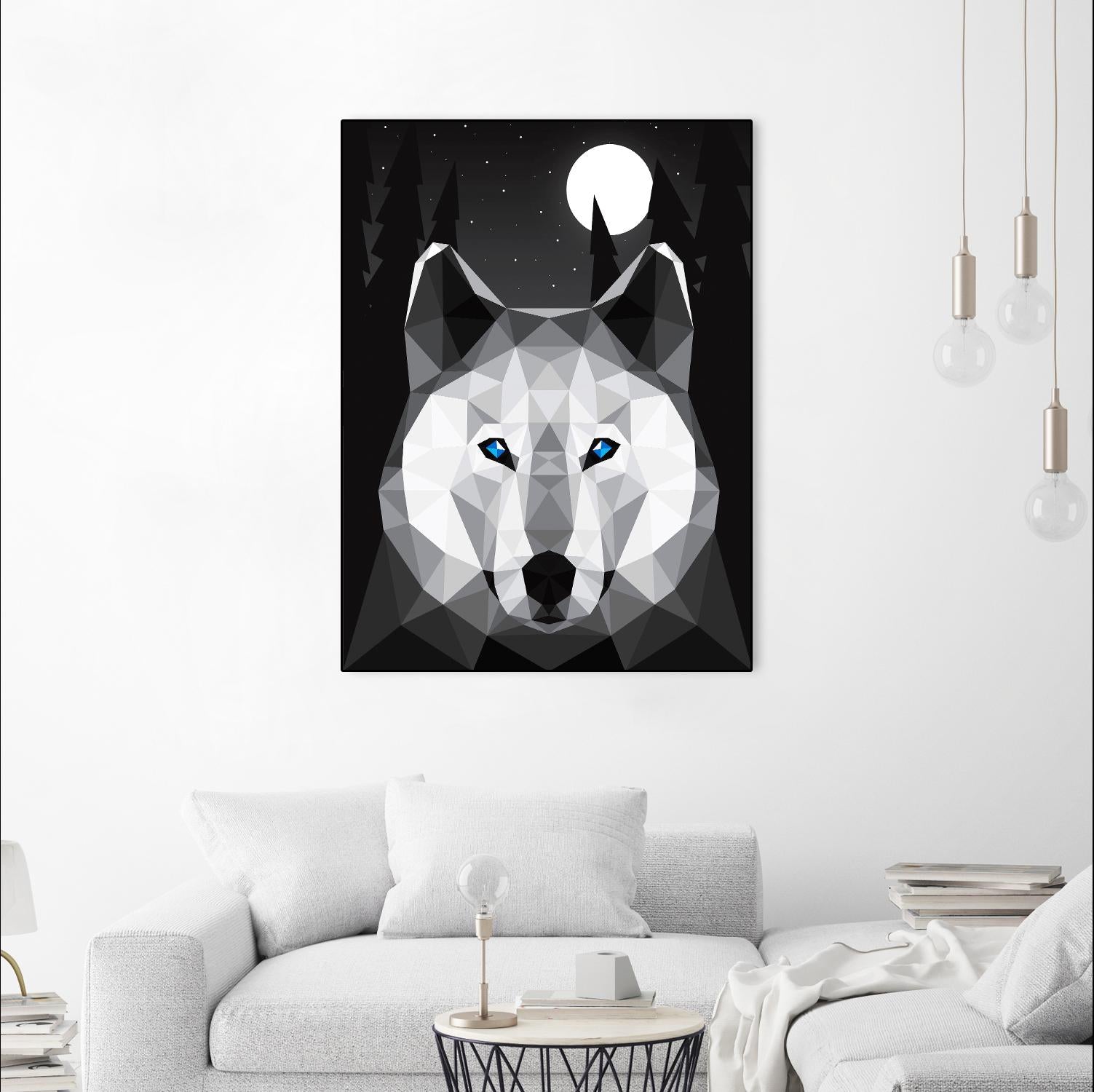 Tundra Wolf by Davies Babies on GIANT ART - multicolor animals; contemporary
