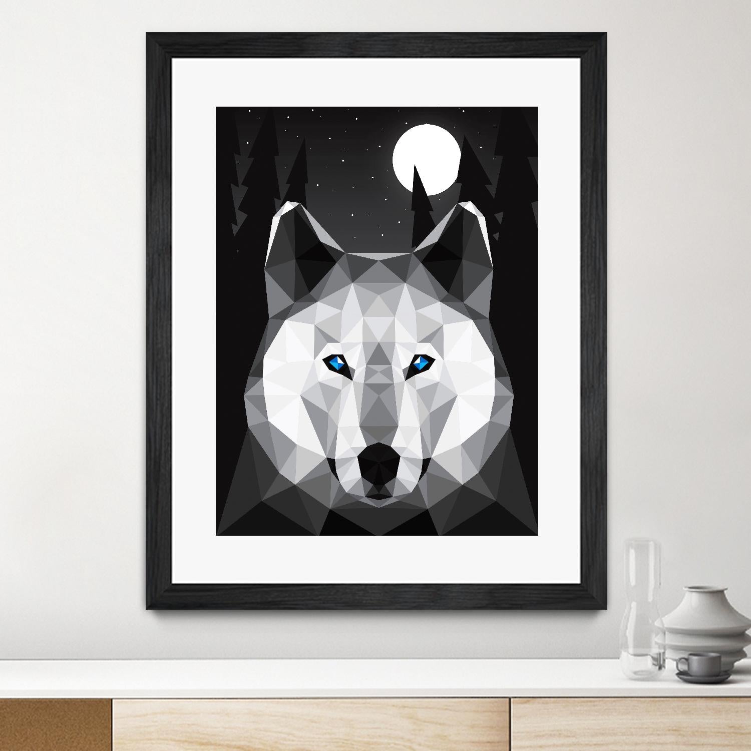 Tundra Wolf by Davies Babies on GIANT ART - multicolor animals; contemporary