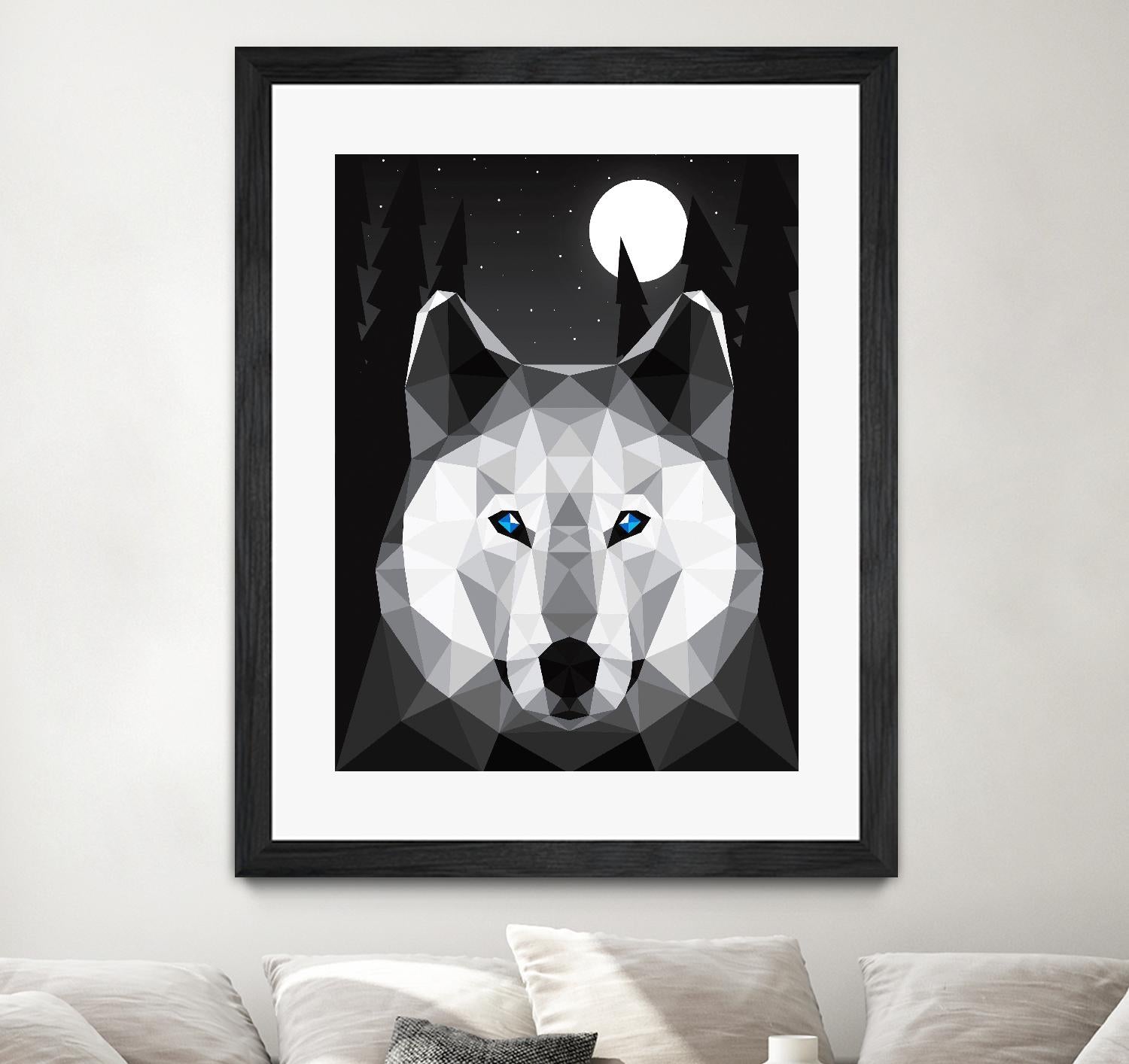 Tundra Wolf by Davies Babies on GIANT ART - multicolor animals; contemporary