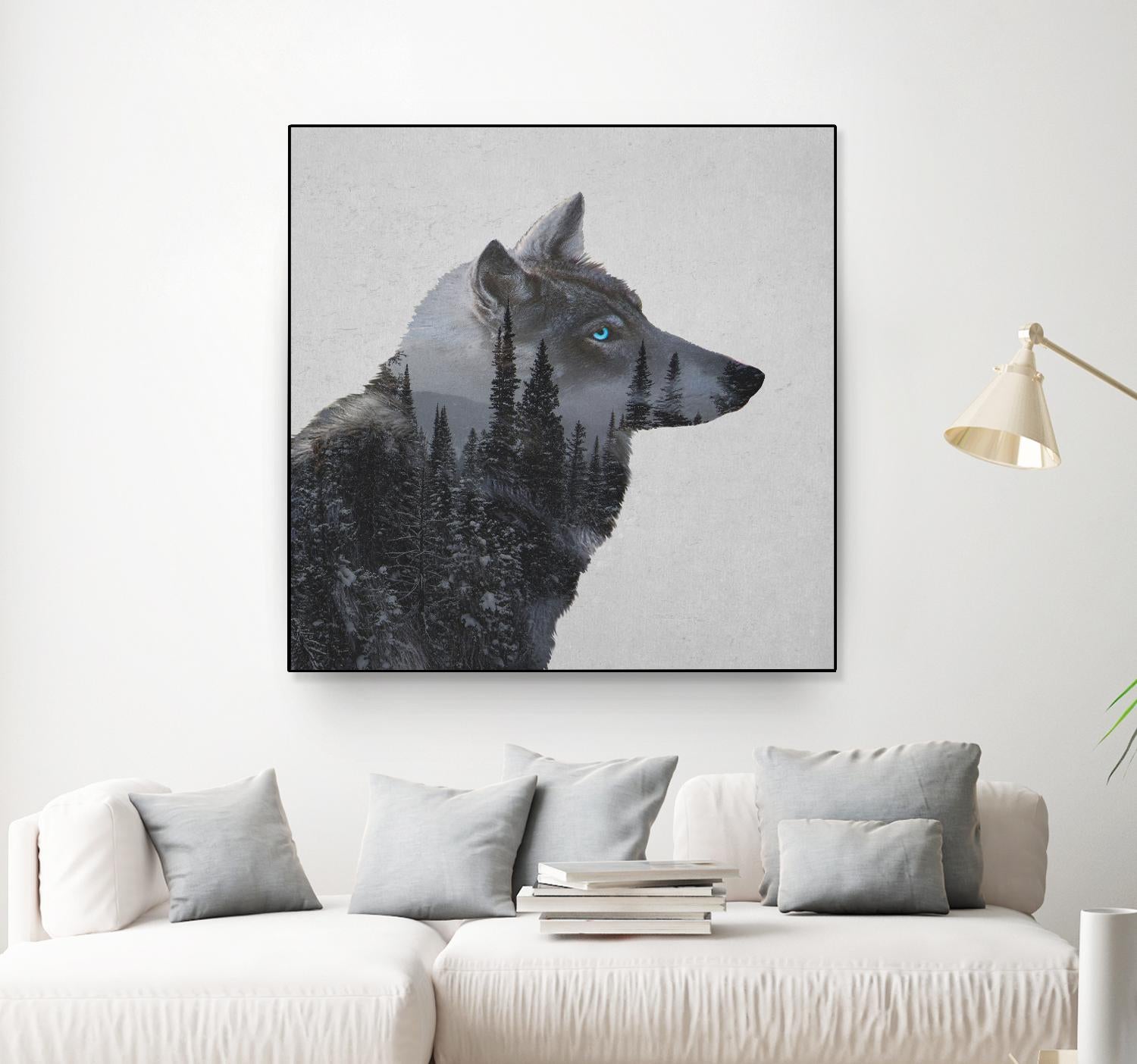 Winter Wolf by Davies Babies on GIANT ART - multicolor animals; contemporary