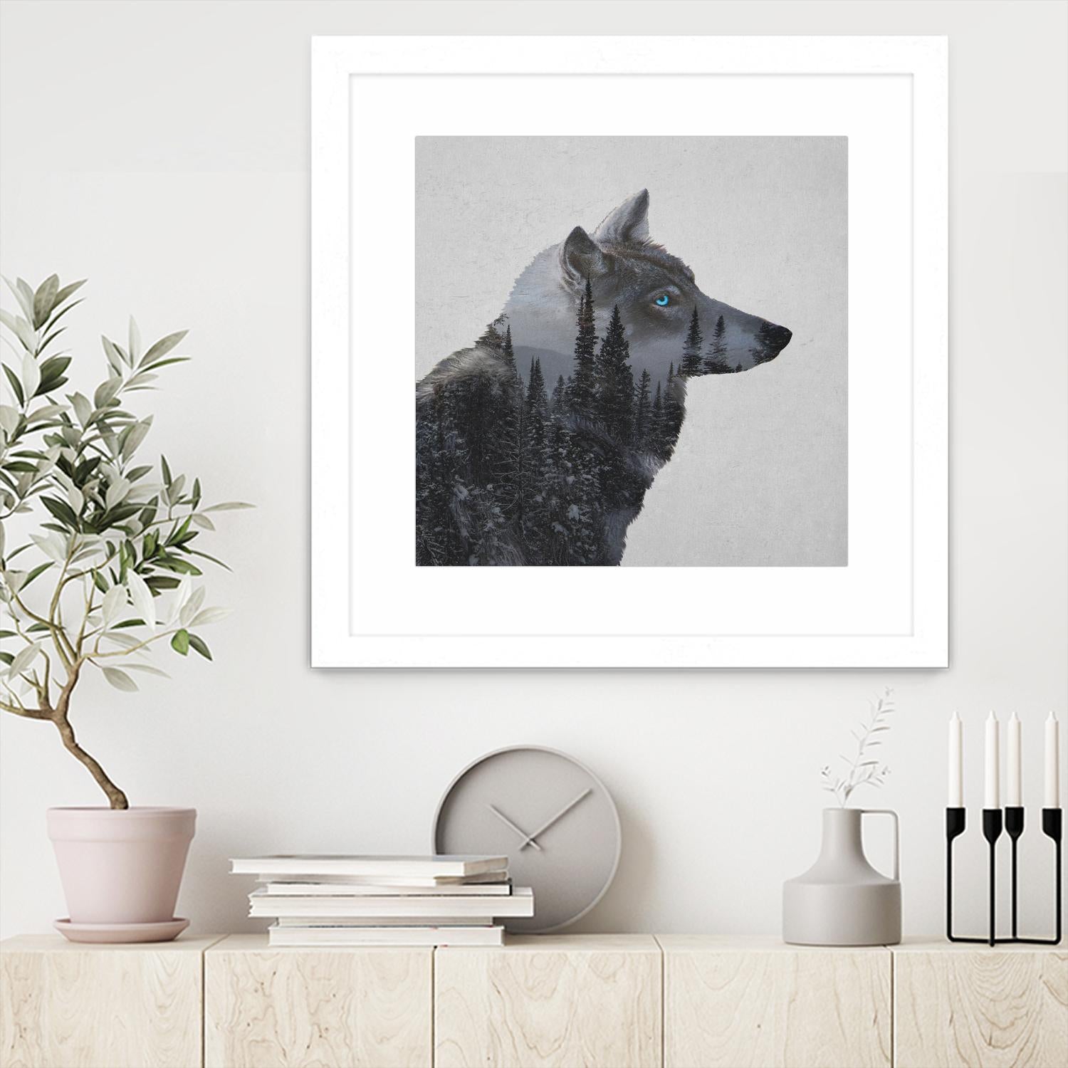 Winter Wolf by Davies Babies on GIANT ART - multicolor animals; contemporary