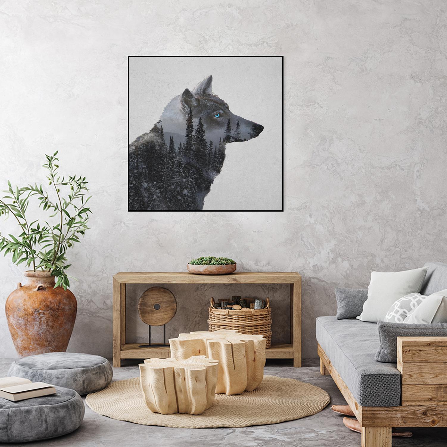 Winter Wolf by Davies Babies on GIANT ART - multicolor animals; contemporary