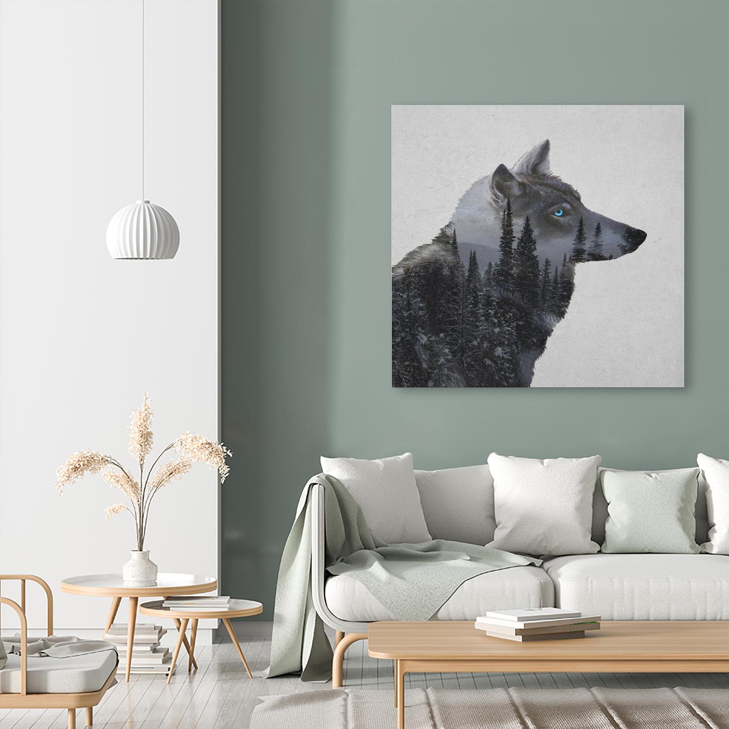 Winter Wolf by Davies Babies on GIANT ART - multicolor animals; contemporary