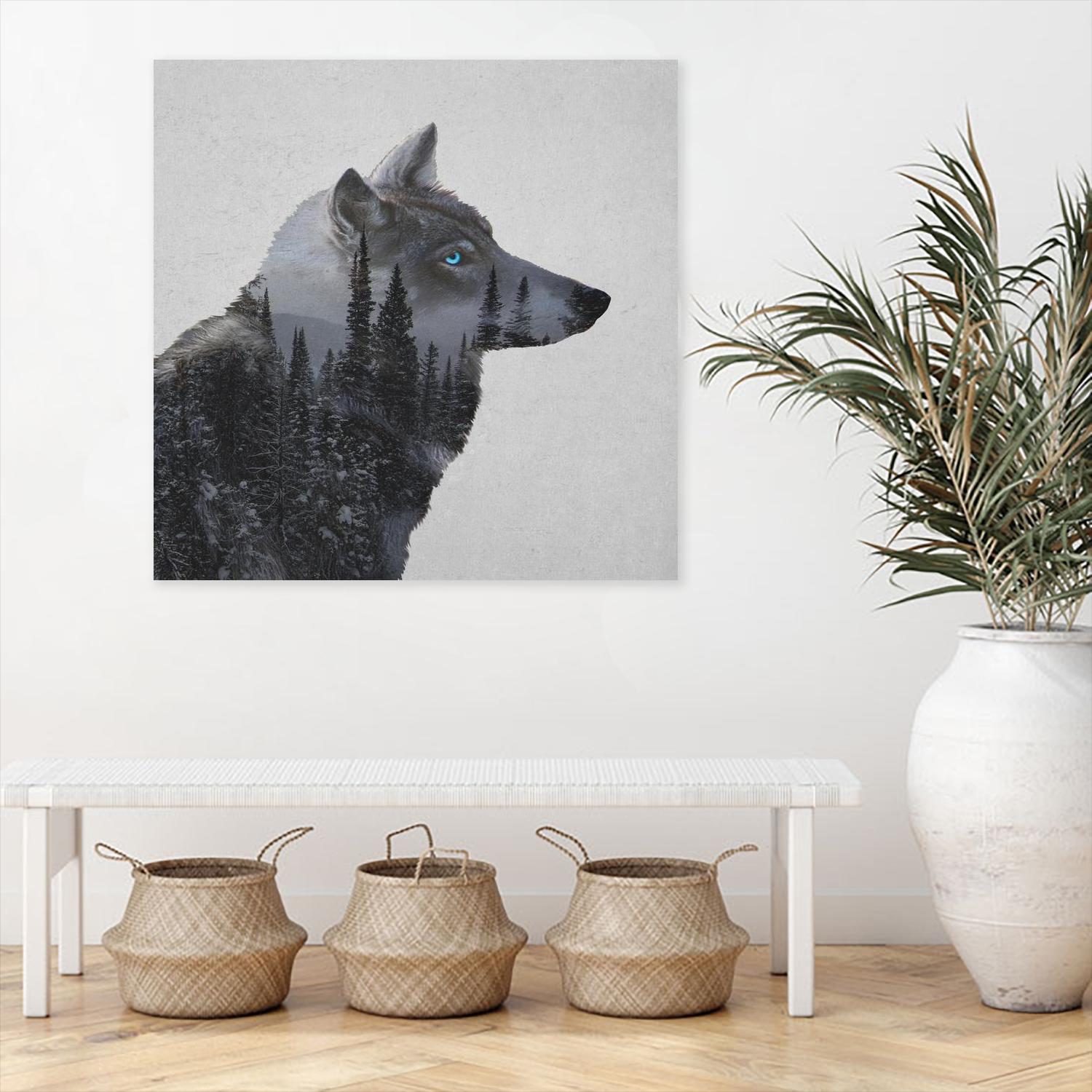Winter Wolf by Davies Babies on GIANT ART - multicolor animals; contemporary