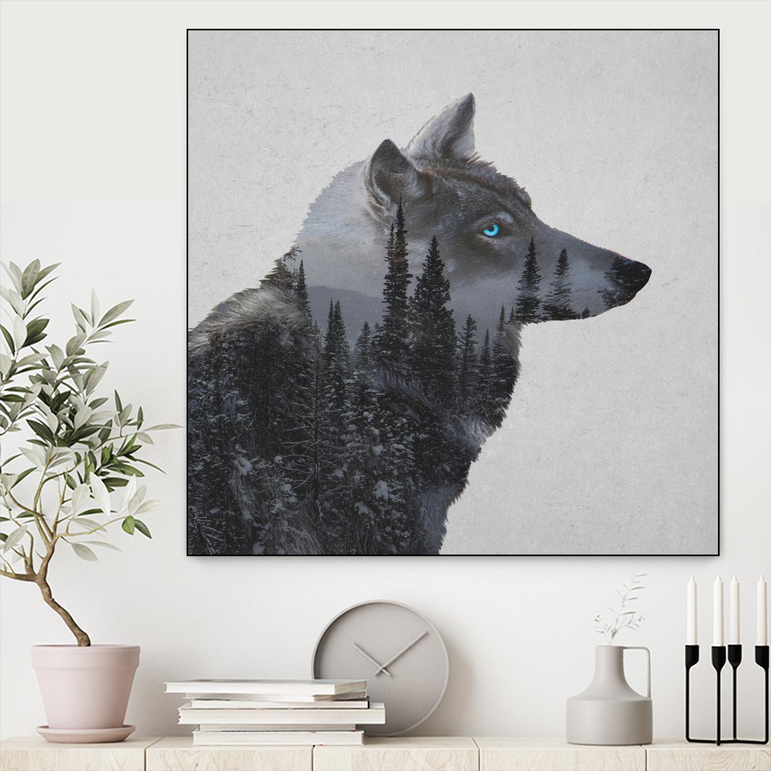 Winter Wolf by Davies Babies on GIANT ART - multicolor animals; contemporary