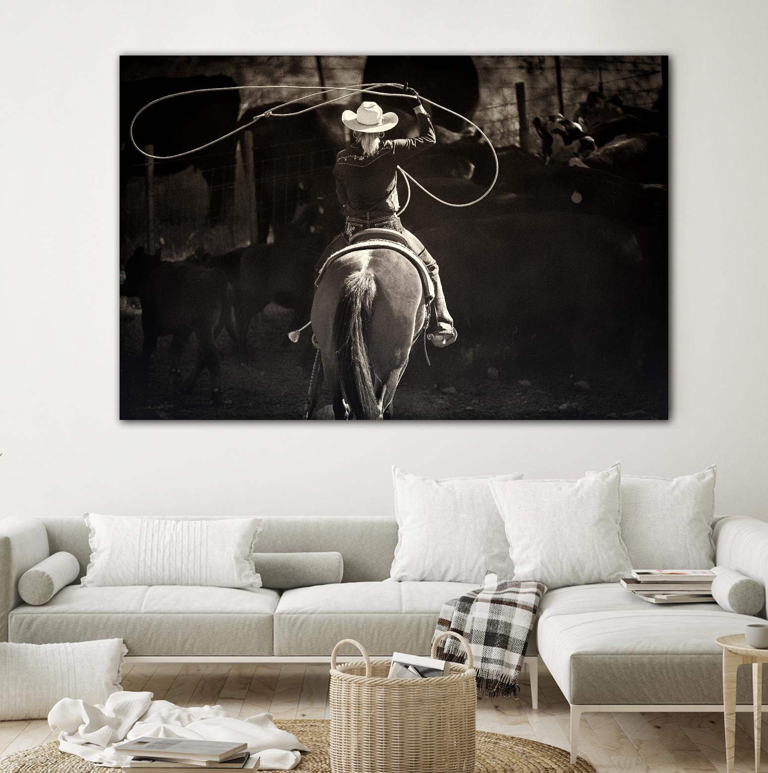 American Cowgirl by Lisa Dearing on GIANT ART - multicolor photography; animals; figurative