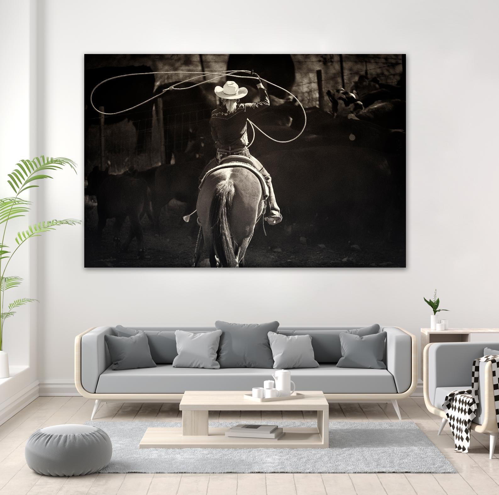 American Cowgirl by Lisa Dearing on GIANT ART - multicolor photography; animals; figurative