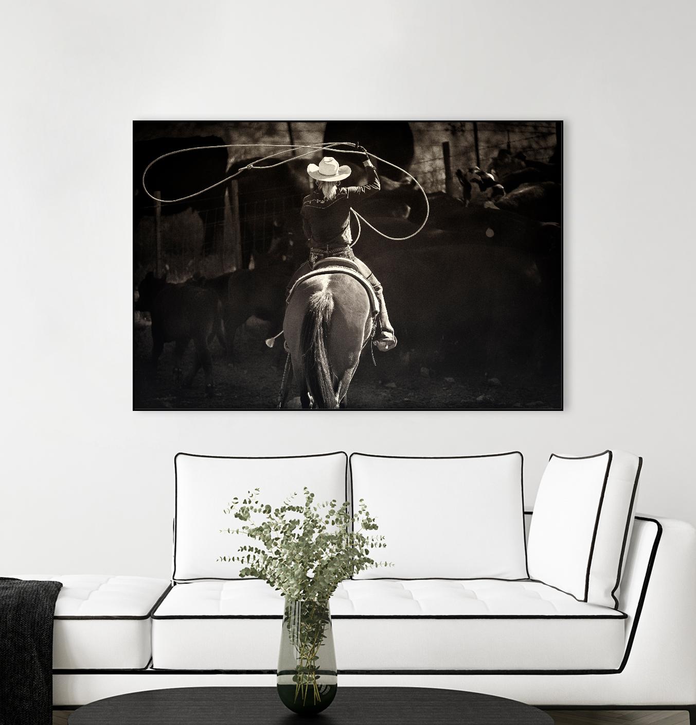 American Cowgirl by Lisa Dearing on GIANT ART - multicolor photography; animals; figurative